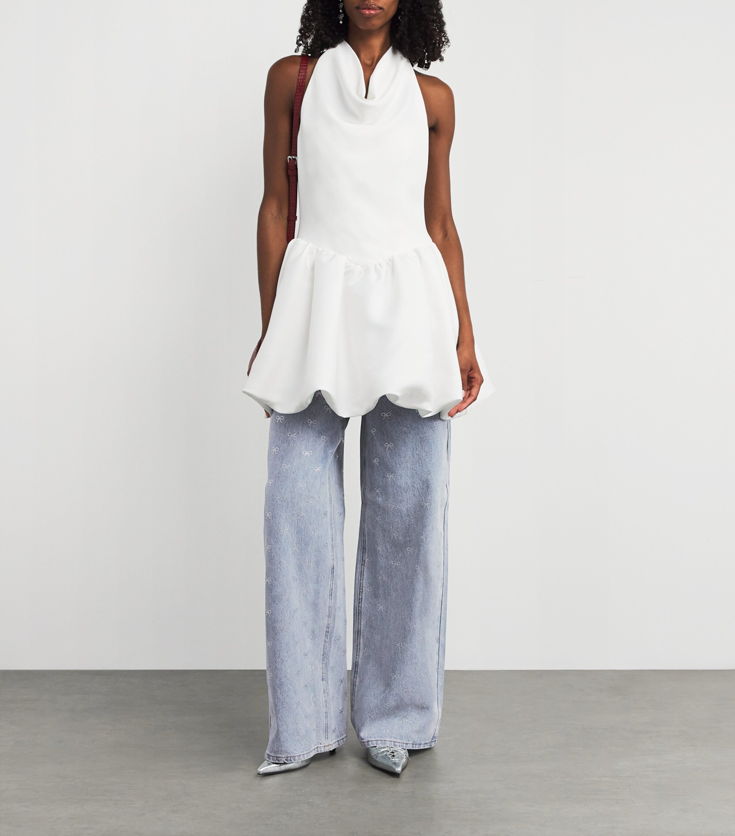 Self-Portrait Bow Embellished Wide-Leg Jeans | Women Clothing | Jeans | Flared Jeans | Designers | Self Portrait Self-Portrait Bow Embellished Wide-Leg Jeans | Women Clothing | Jeans | Flared Jeans | Designers | Self Portrait