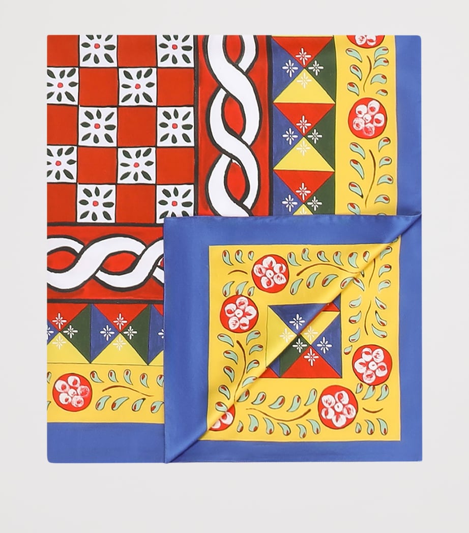 Cotton Carretto King Duvet Cover (260cm x 220cm) UC068-CARRETTO MULTI Image 2