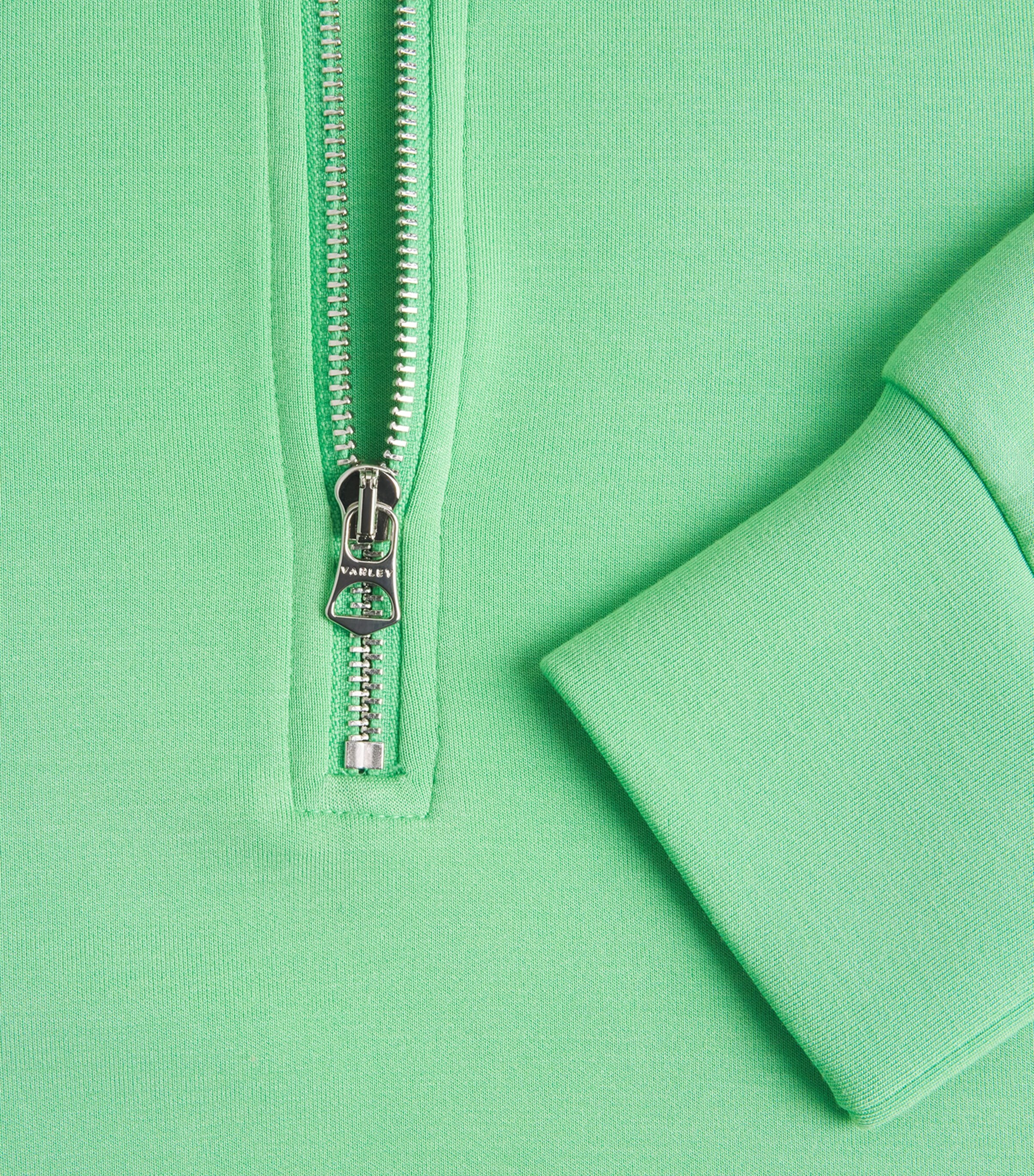 Varley Womens Mavis Half-Zip Sweatshirt Green Spruce Image 6