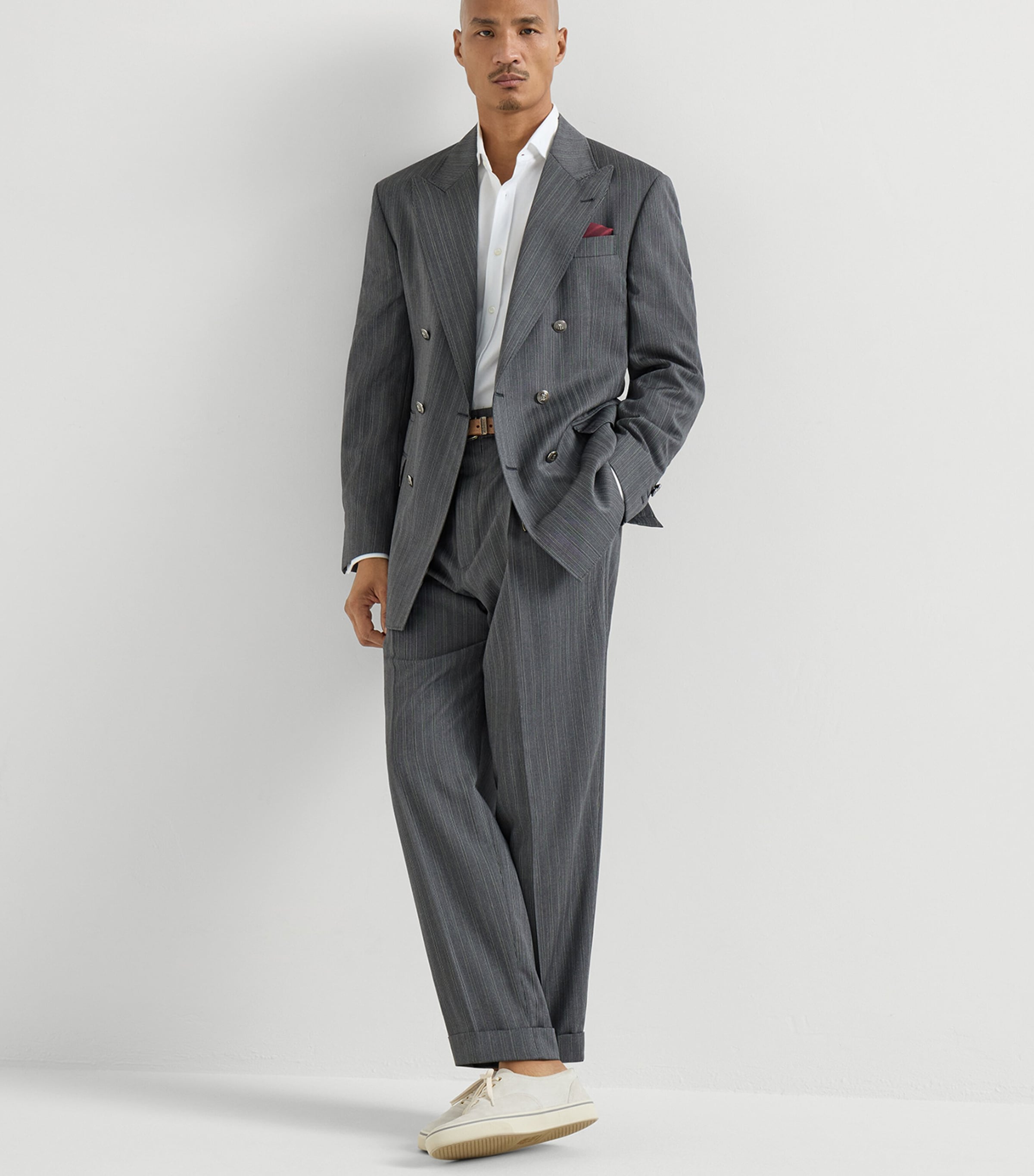 Brunello Cucinelli Mens Cotton Piqué Shirt Image 2