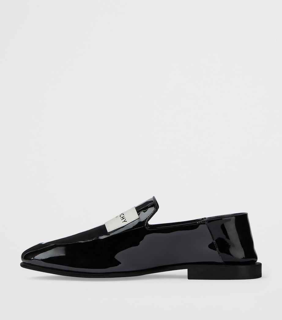 Patent Leather Label Loafers BLACK Image 5