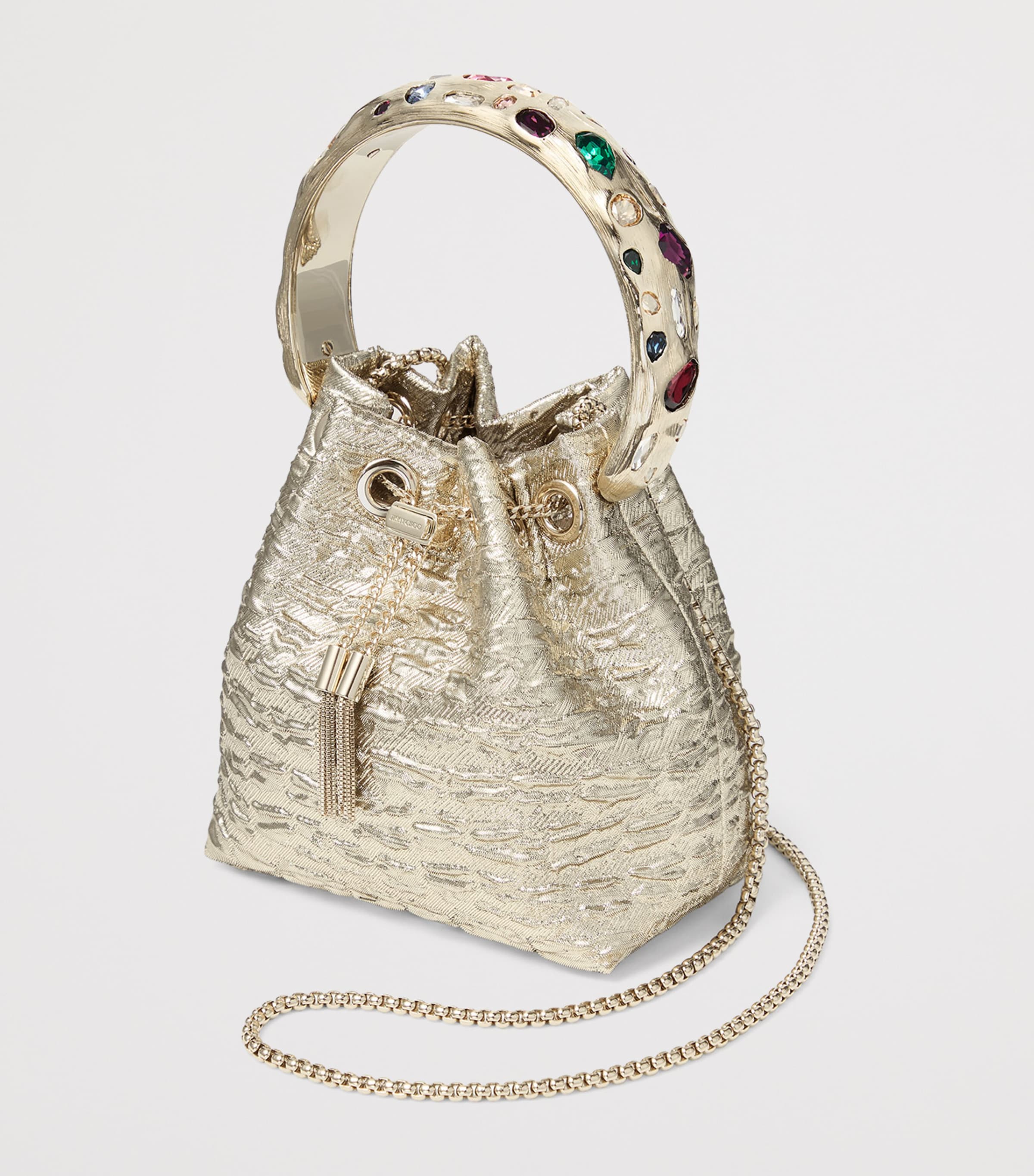 Jimmy Choo Bon Bon Top-Handle Bag Gold/multi/gold Image 2