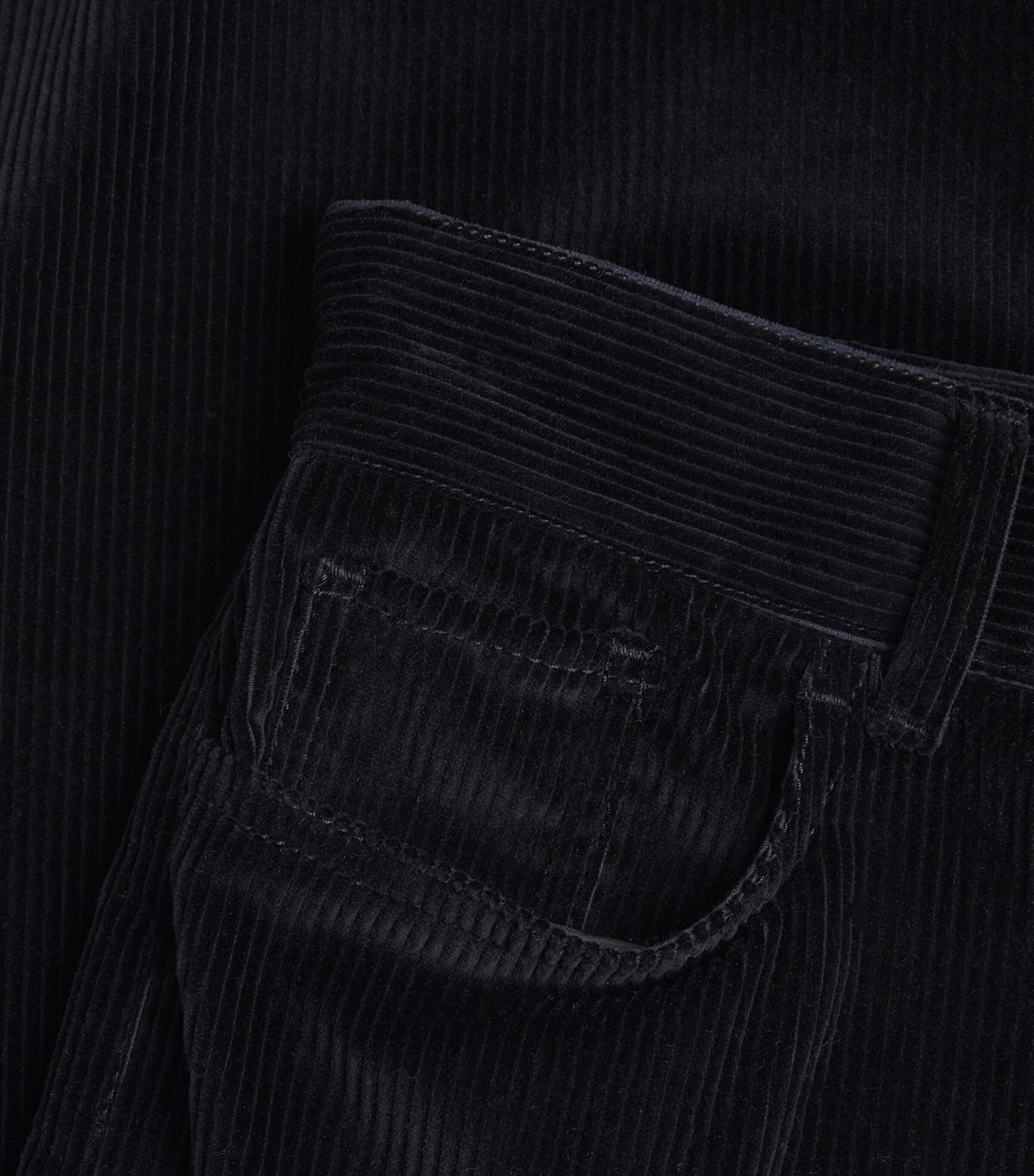 Cotton Corduroy Trousers BLACK Image 5