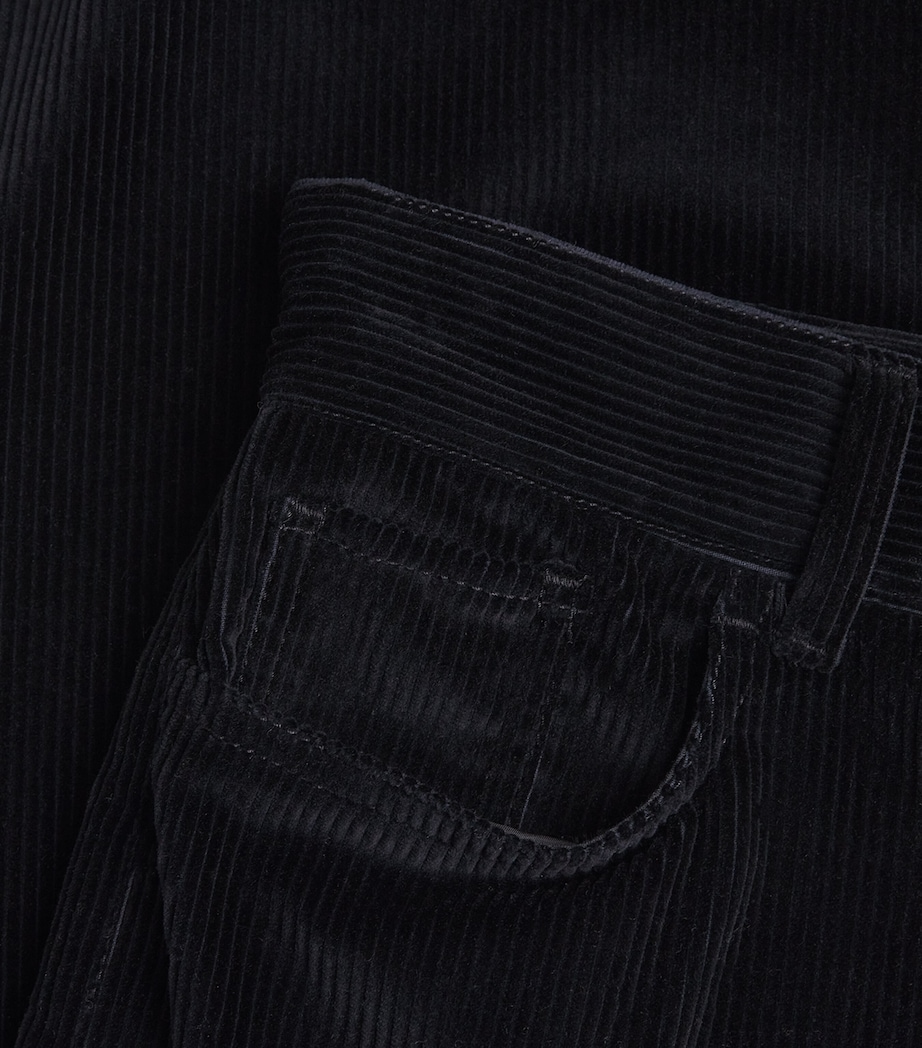 Cotton Corduroy Trousers BLACK Image 5