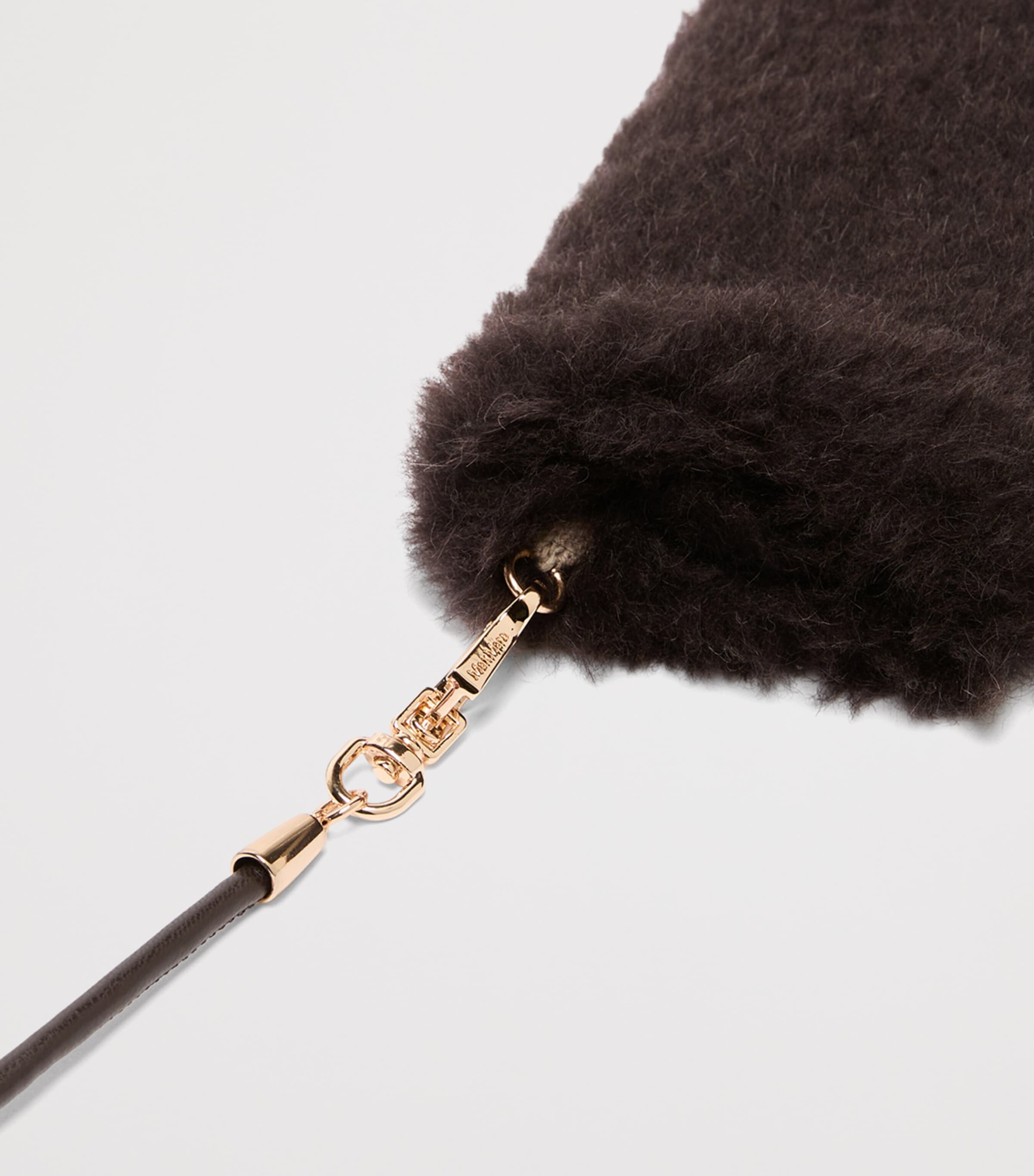 Max Mara Alpaca-Wool-Silk Gloves Brown Image 3