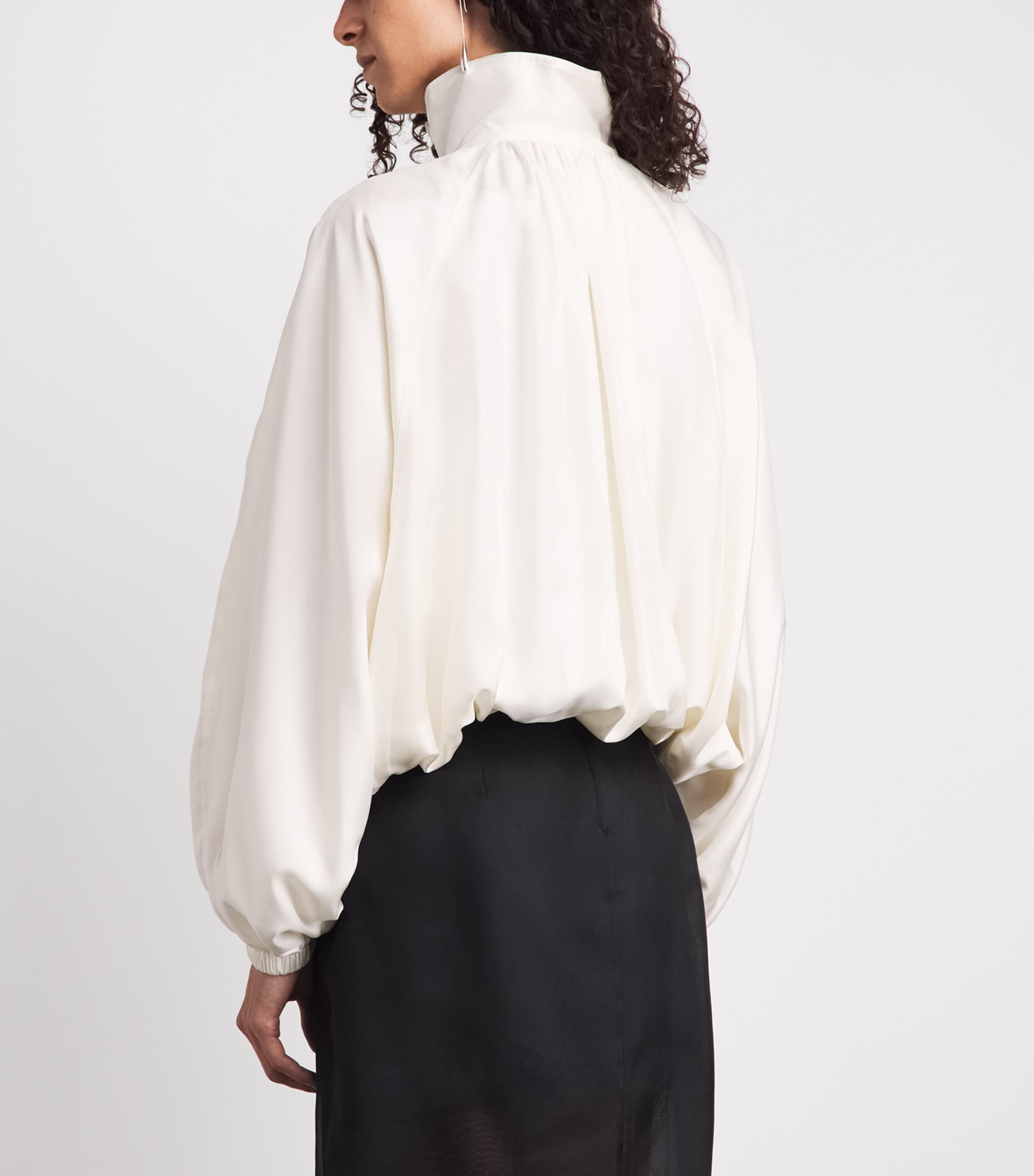 Rohe Silk Blouson Jacket In Neutral