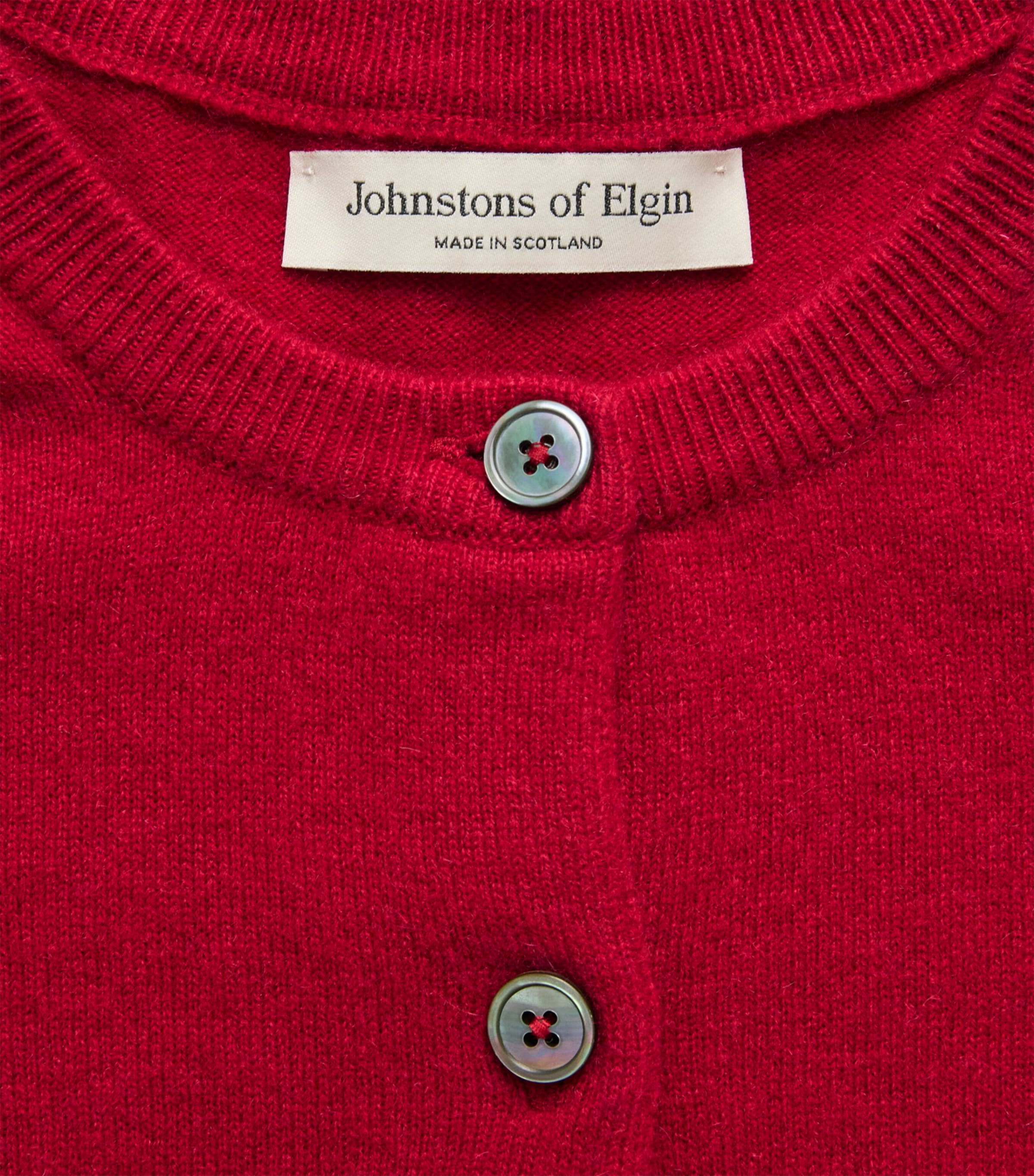 Johnstons Of Elgin Womens Cashmere Iris Cardigan Claret Image 6