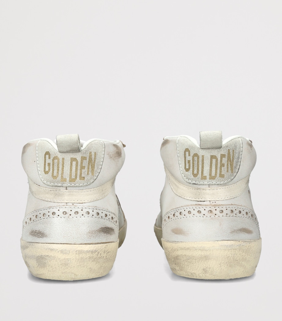 Golden Goose Leather Mid Star Sneakers Beige Oth Image 2