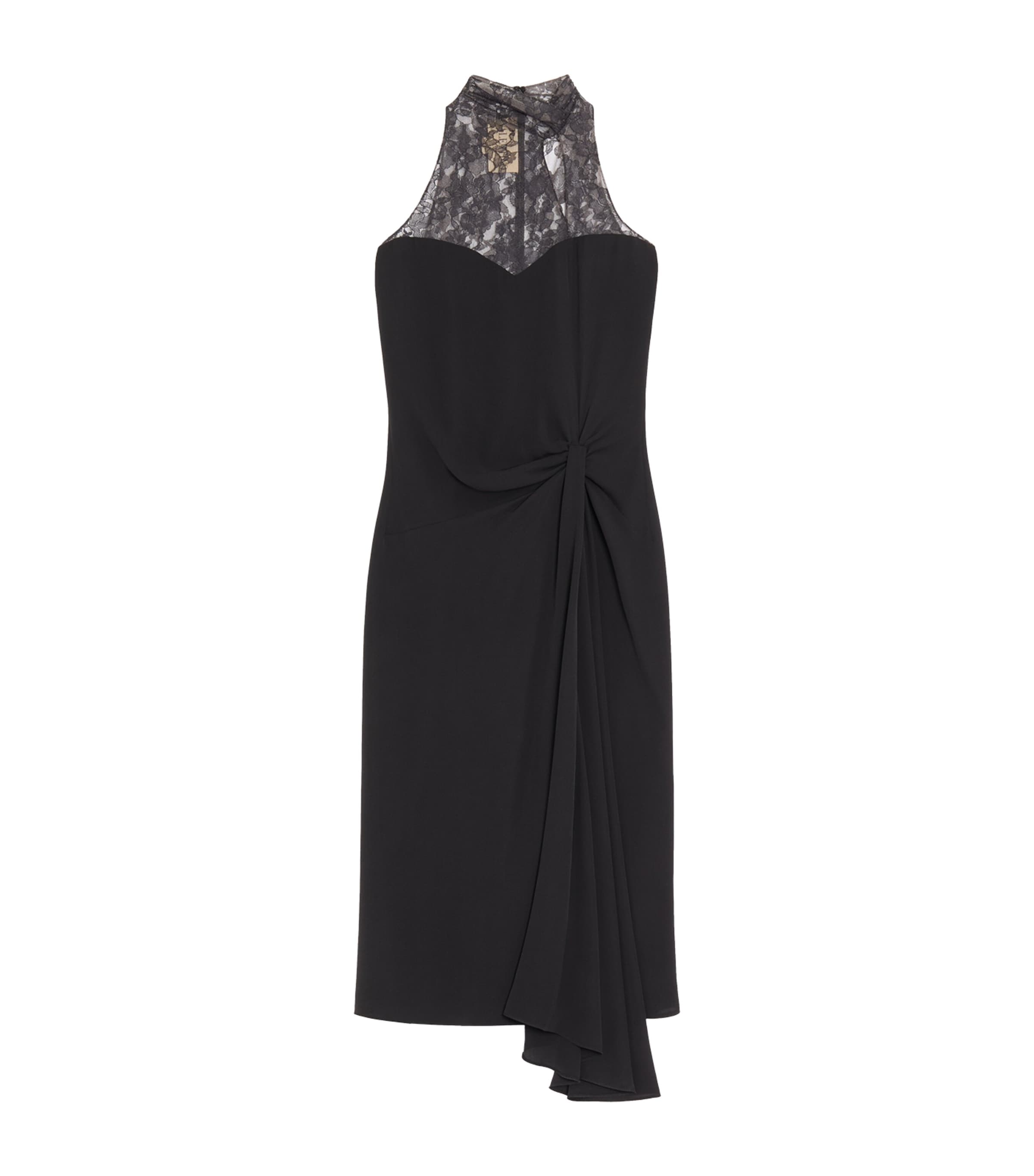 Valentino Womens Silk Georgette Midi Dress Image 1