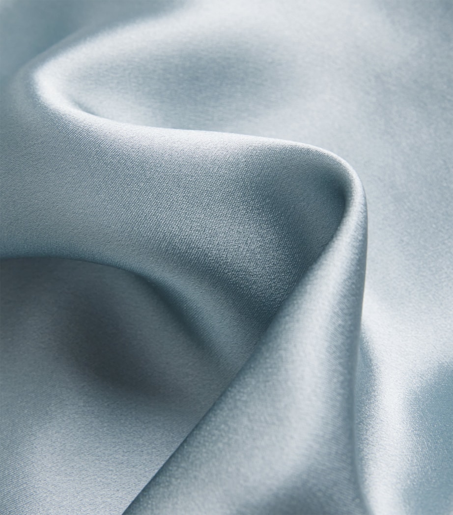 Silk Lace-Trim Cami BLEU GIVRE/NACR Image 5