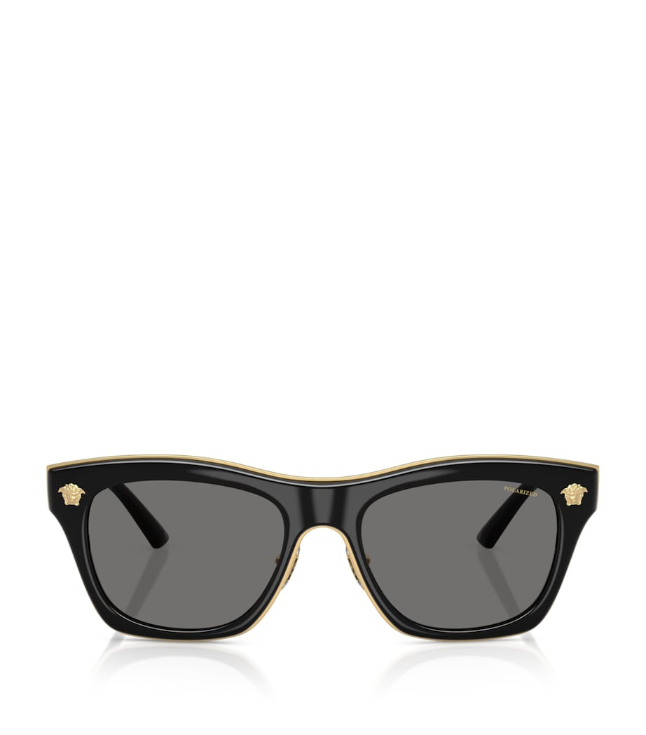 Versace Square Medusa Sunglasses Black Image 1
