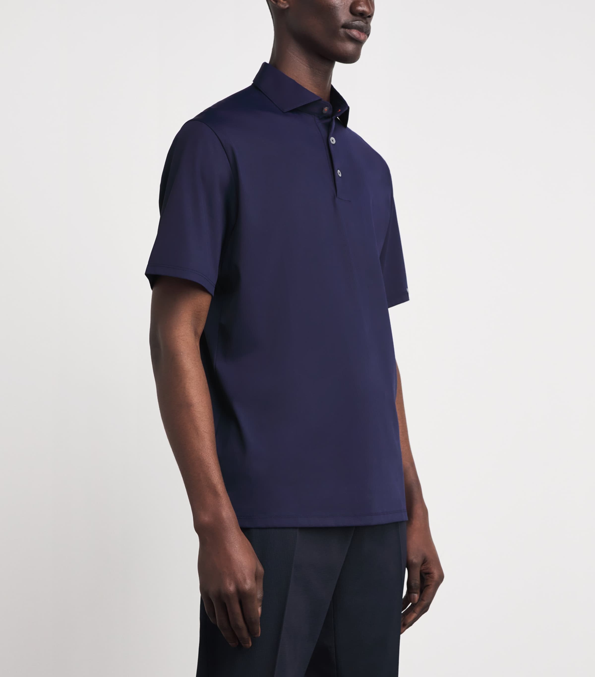 KJUS Mens Cool Point Polo Shirt Atlata Blue Image 4