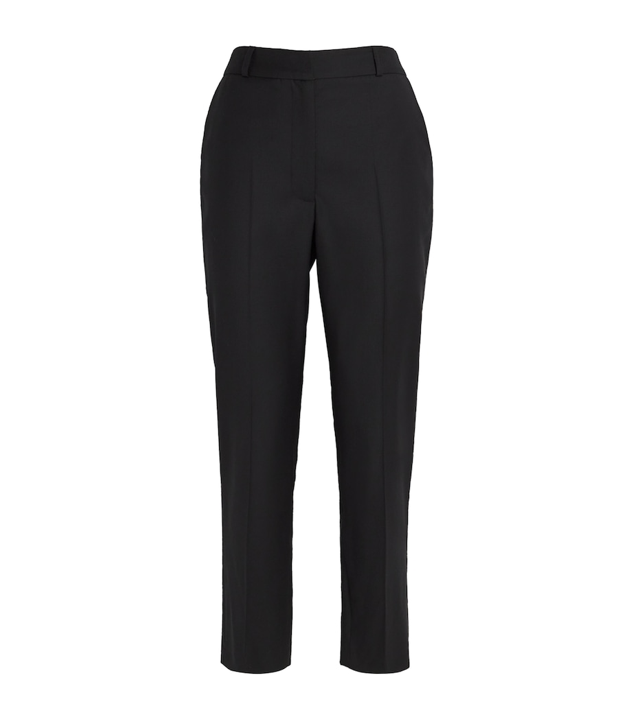 Wool Hem-Split Trousers BLACK Image 1