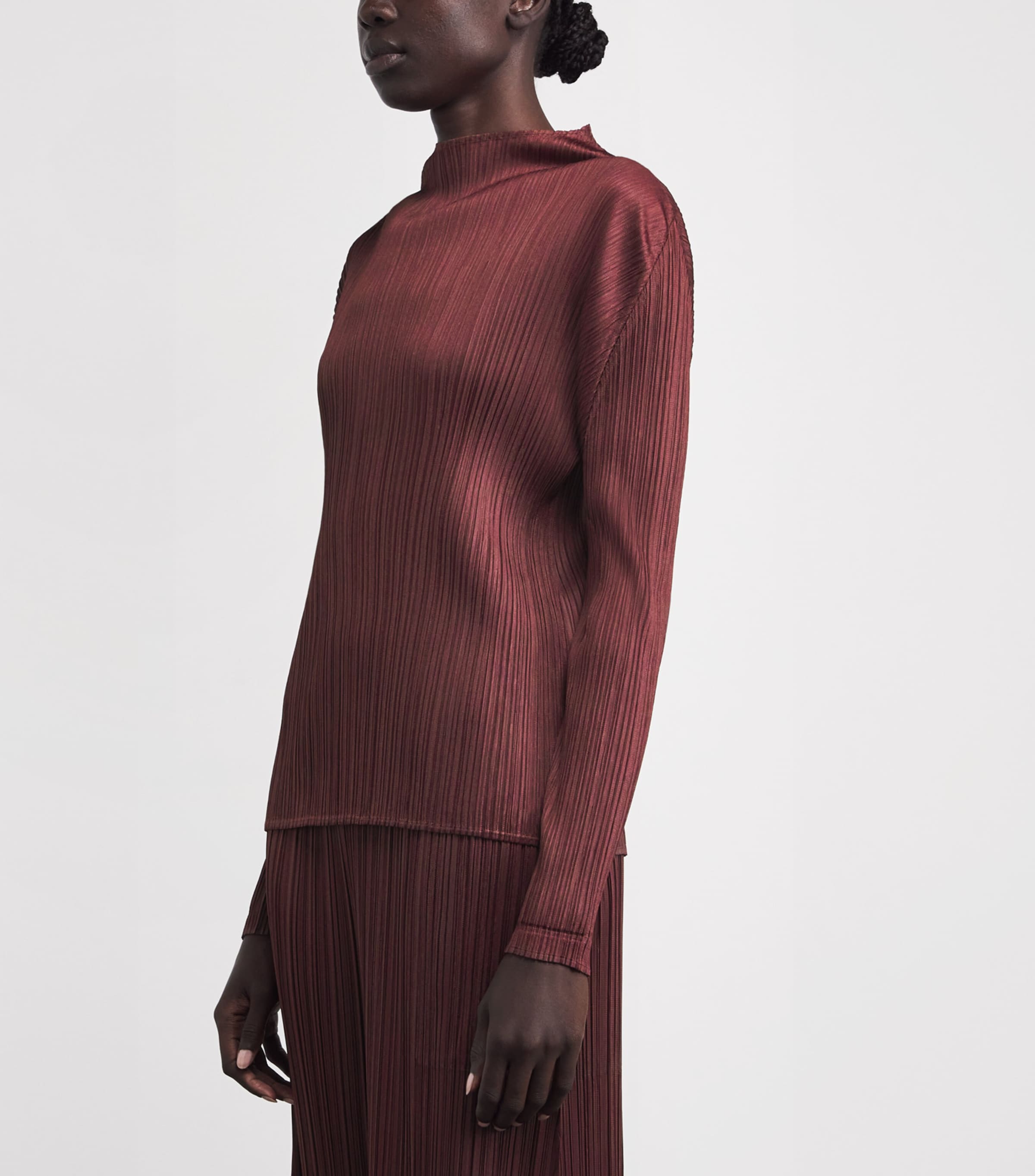 January Monthly Colours Top BORDEAUX Image 3