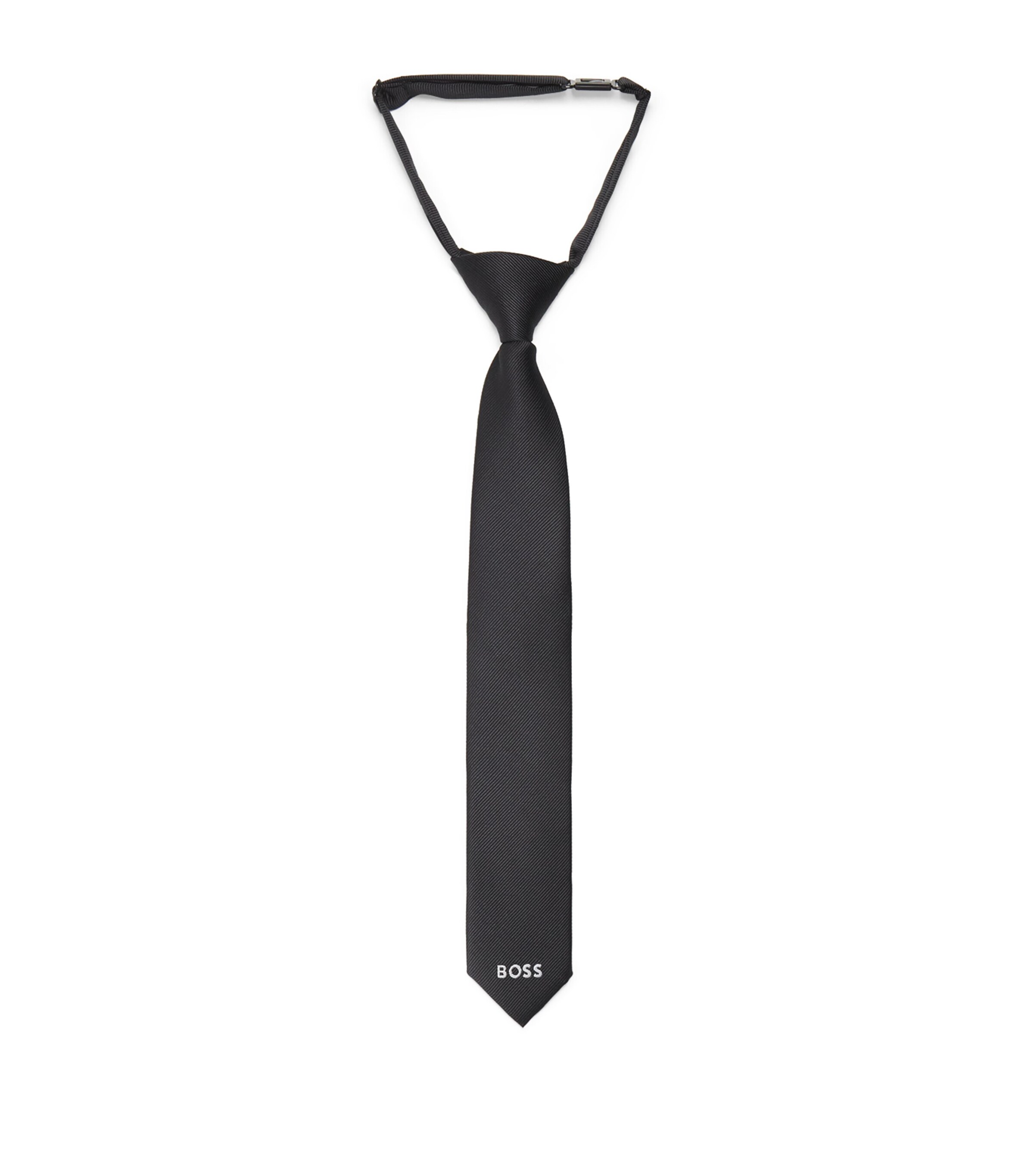Logo Tie 09B BLACK Image 1