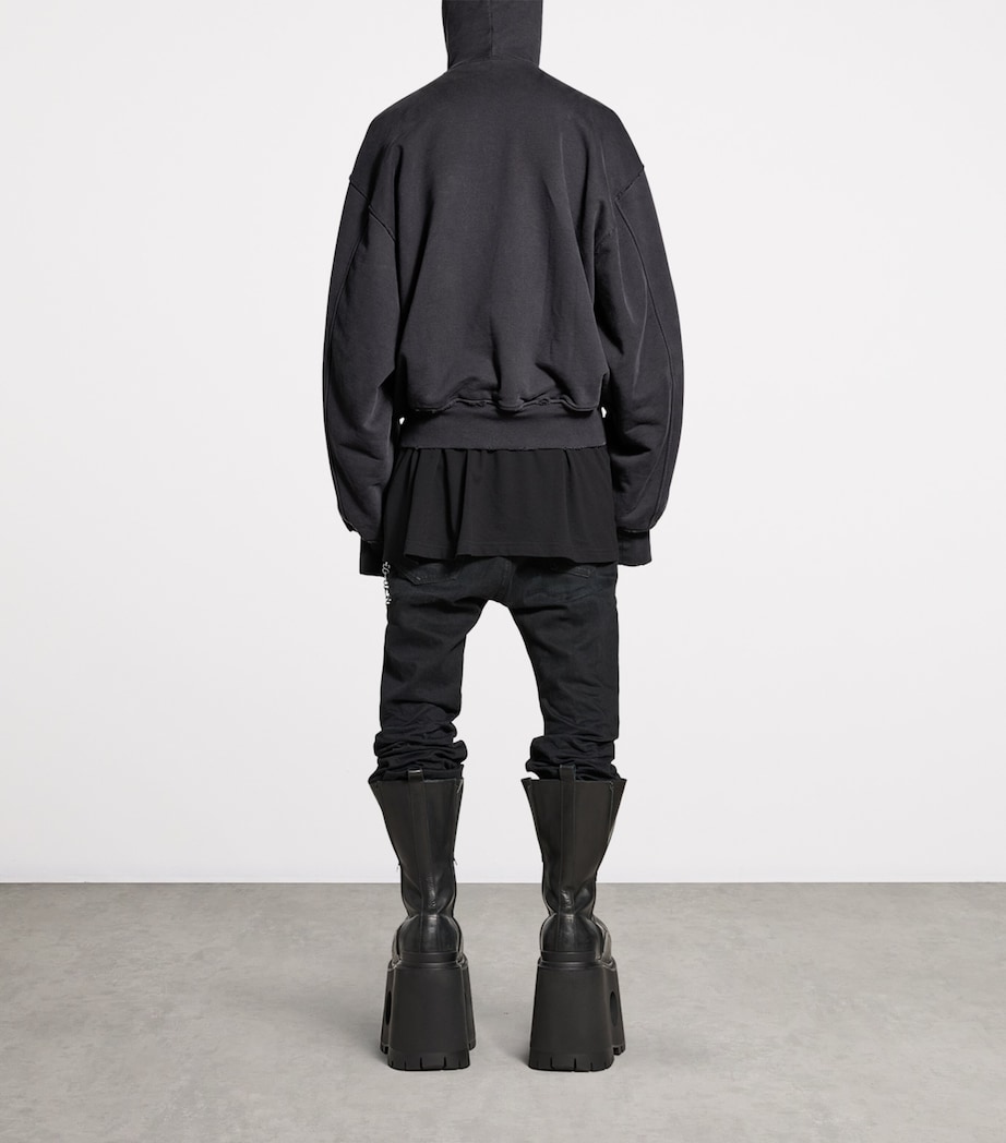 Cotton Hooded Bomber Jacket 8190 Image 6