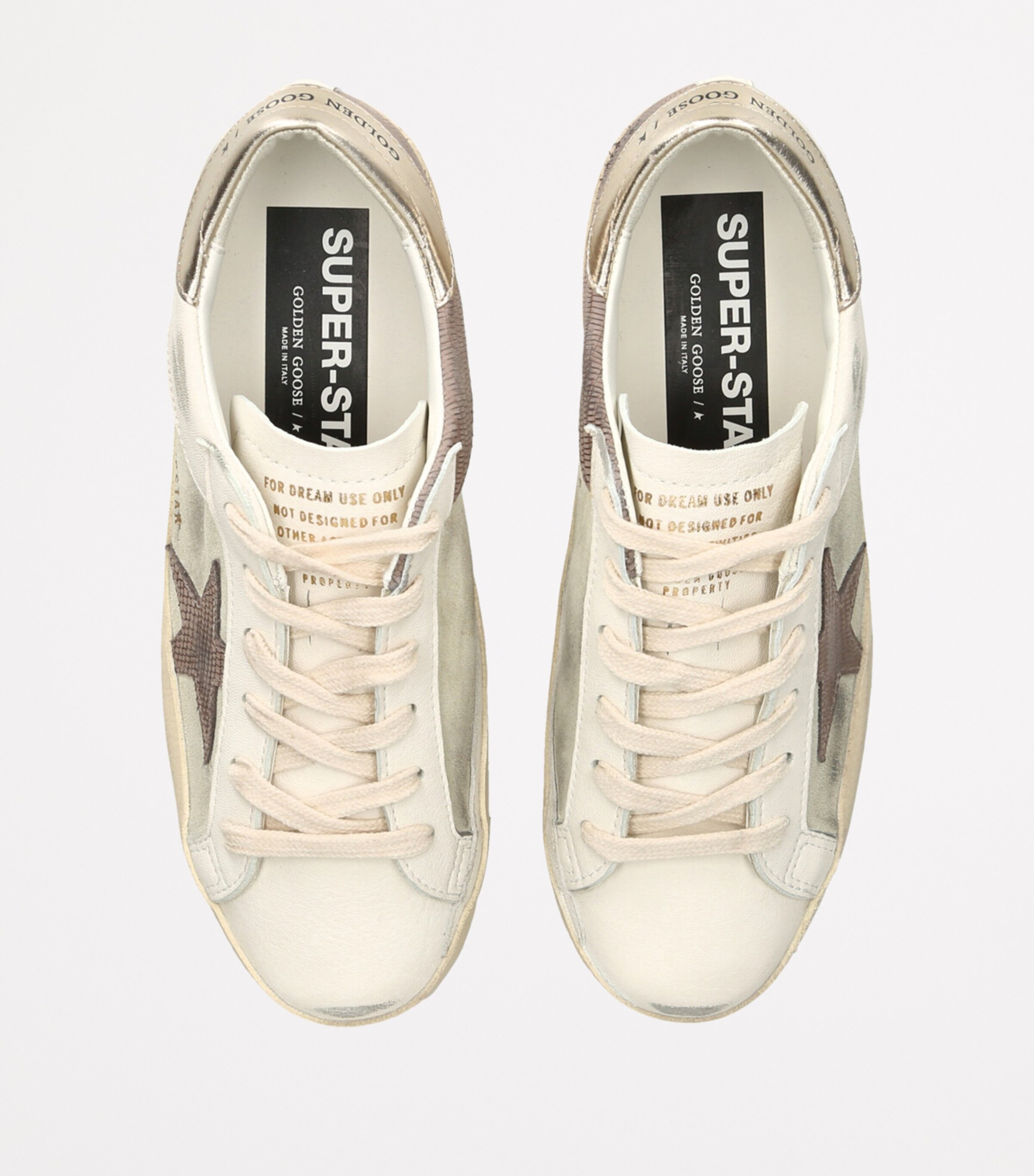 Golden Goose Suede Super Star Low-Top Sneakers White/oth Image 4