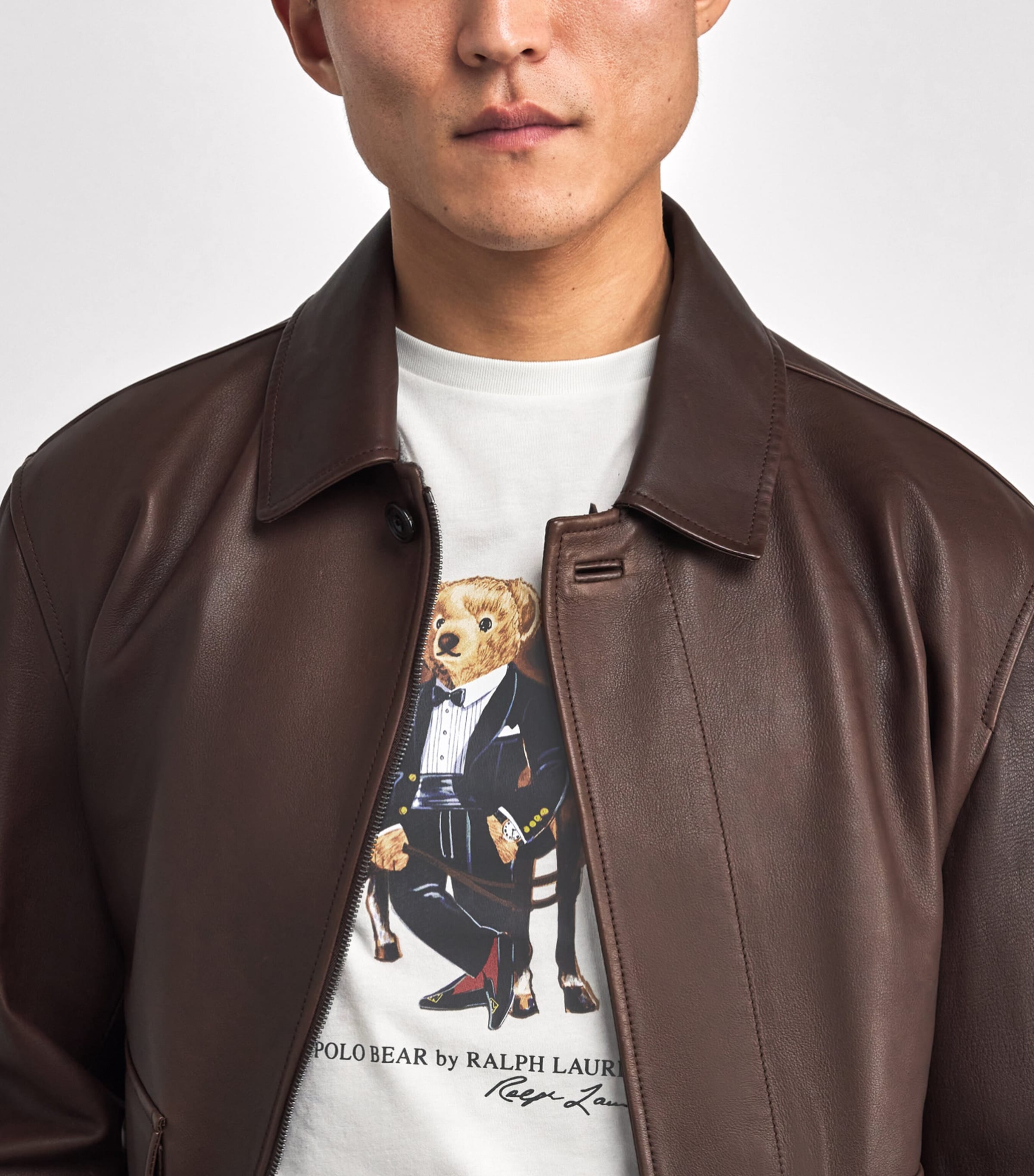 Polo Ralph Lauren Mens Cotton Polo Bear T-Shirt White Image 6