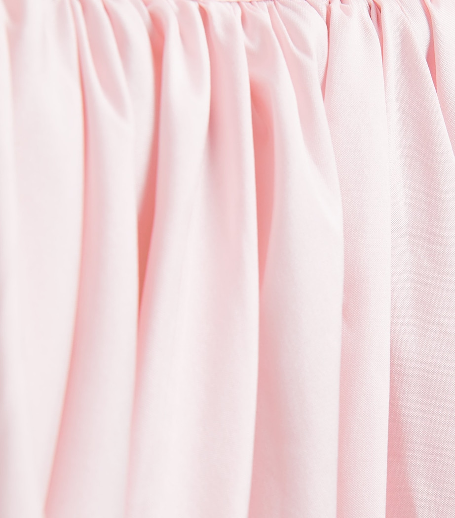 Marmar Halim Womens Taffeta Strapless Draped Gown Pink Image 6