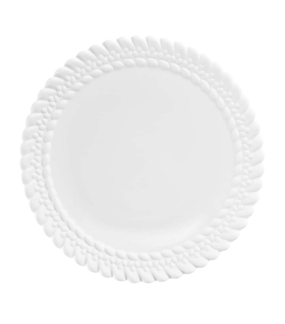 Porcelain Babylone Dessert Plate (21cm) WHITE Image 1