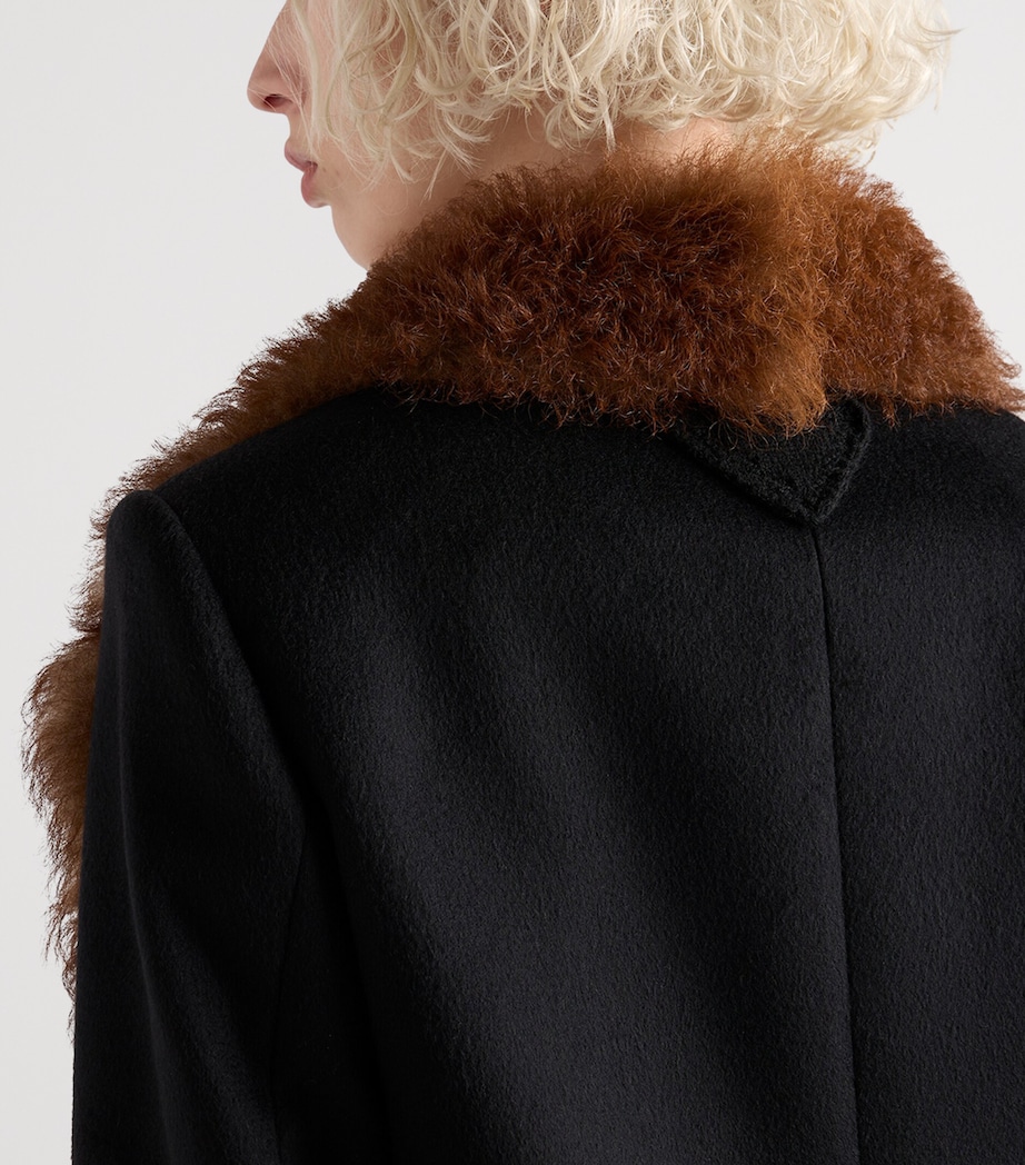 Cashmere Double-Breasted Coat F0002 Image 4