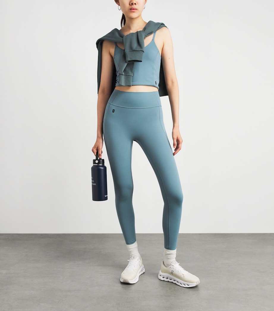 On Womens Studio Sports Bra Agave Image 2