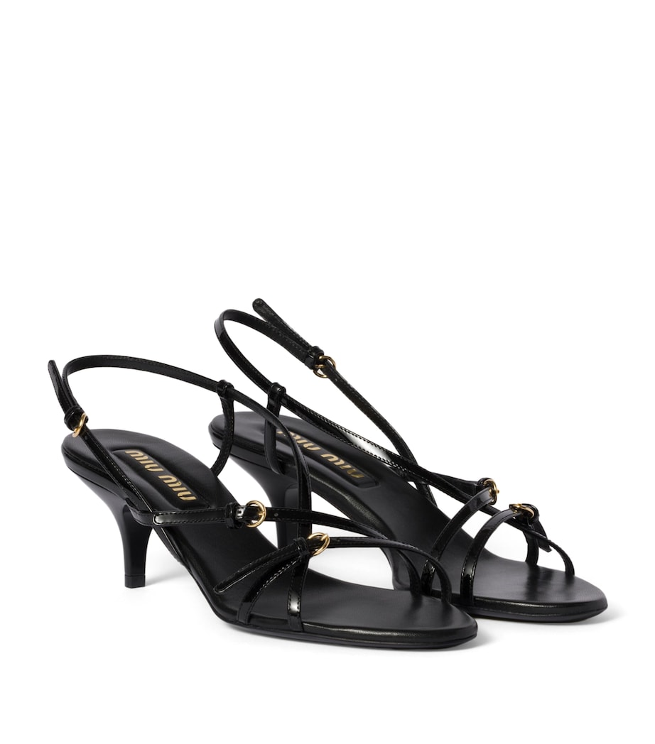 Patent Leather Heeled Sandals 55 F0002 Image 2