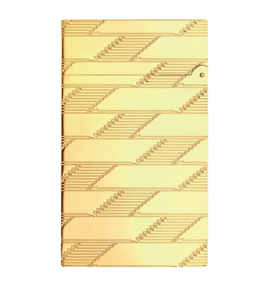 Monogram 1872 Guilloche Ligne 2 Lighter GOLD Image 3