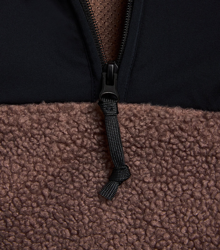 Teddy Oversized Quarter-Zip Sweater UMBER Image 5