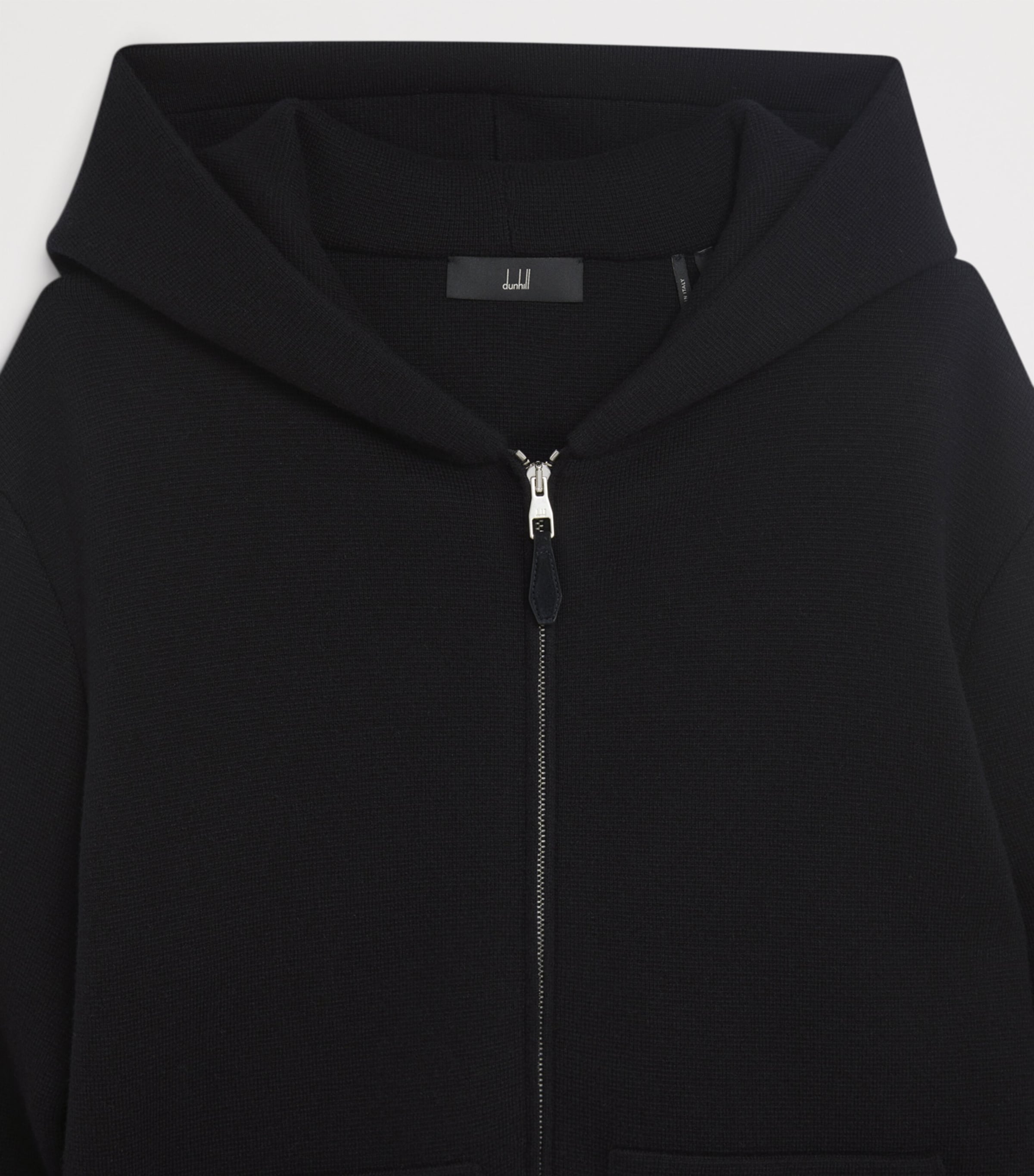 Dunhill Navy Cotton-Cashmere Zip-Up Hoodie | Harrods UK