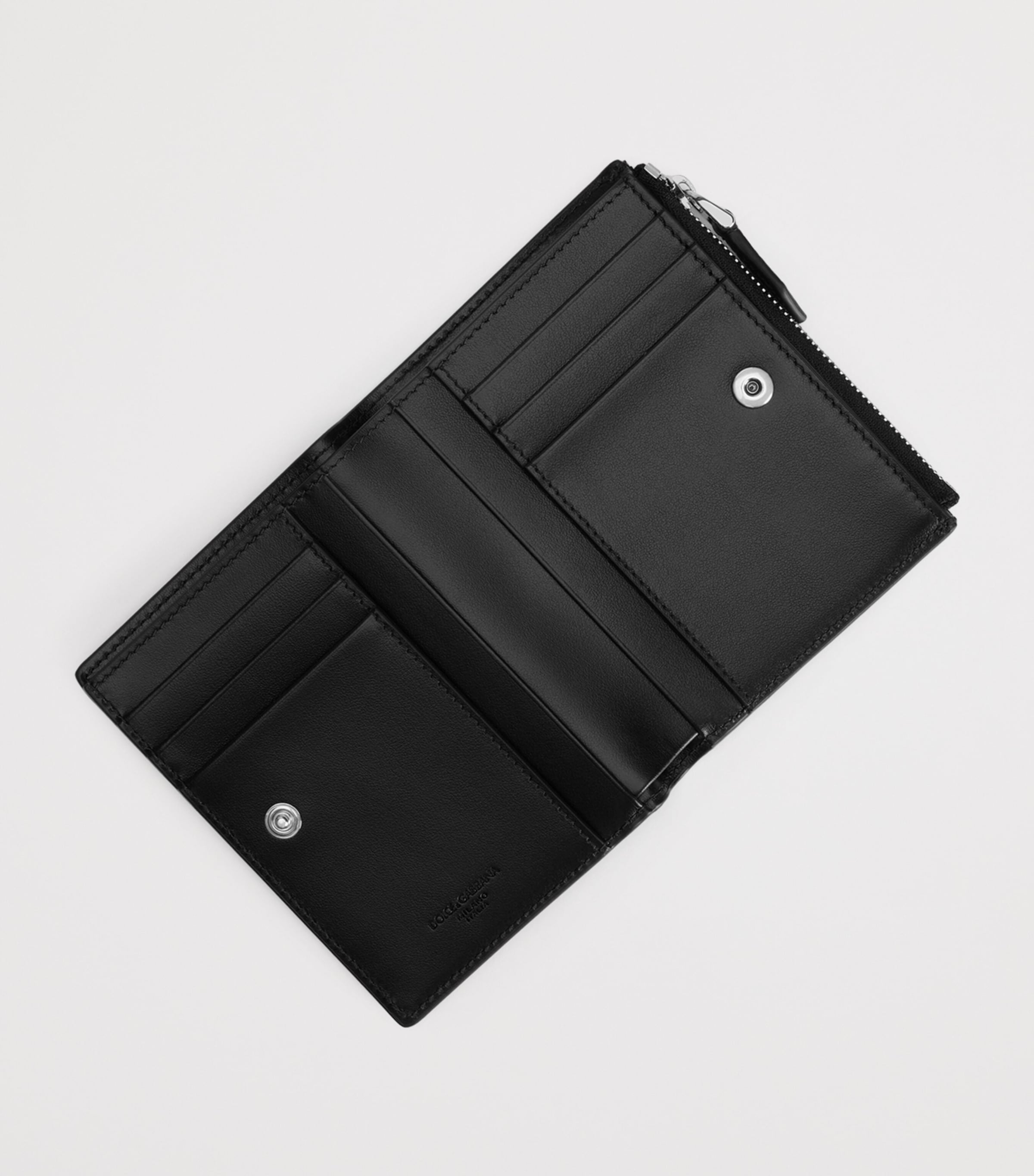 Dolce&Gabbana Leather Bifold Wallet Black Image 4