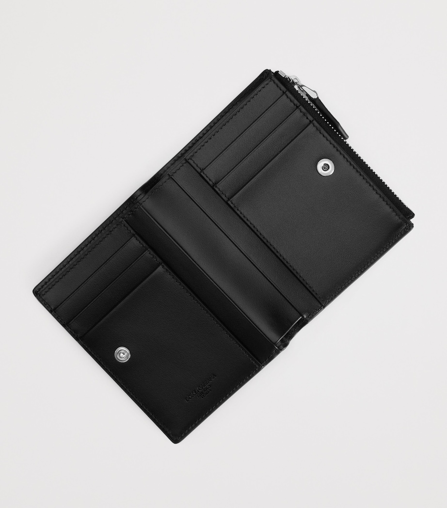 Dolce&Gabbana Leather Bifold Wallet Black Image 4