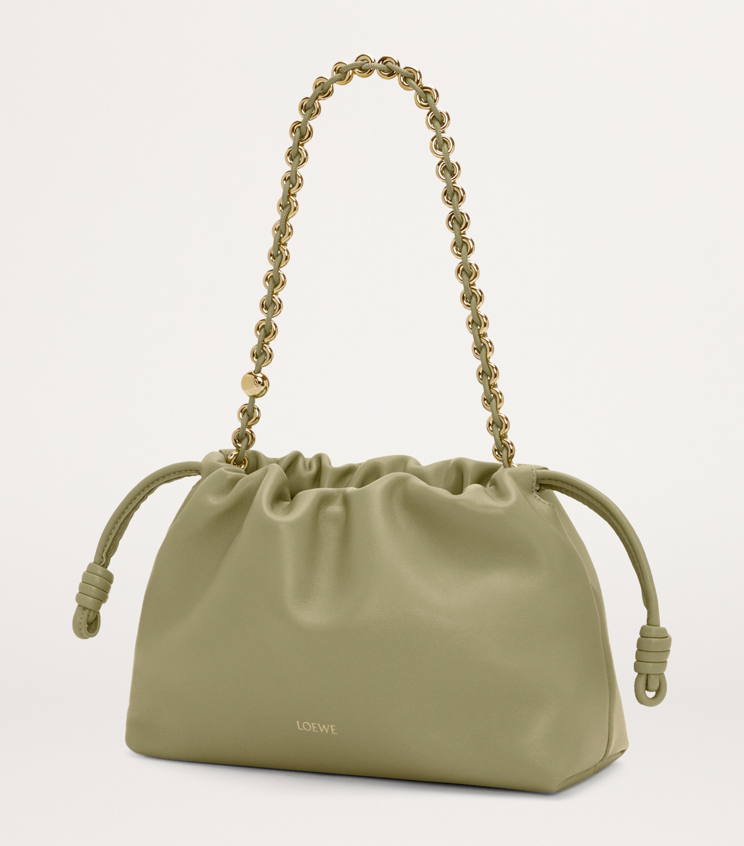 バッグ・カバンその他 LOEWE FLAMENCO PURSE LIGHT MOSS LEATHER BAG LOEWE Leather Flamenco Purse | Harrods US