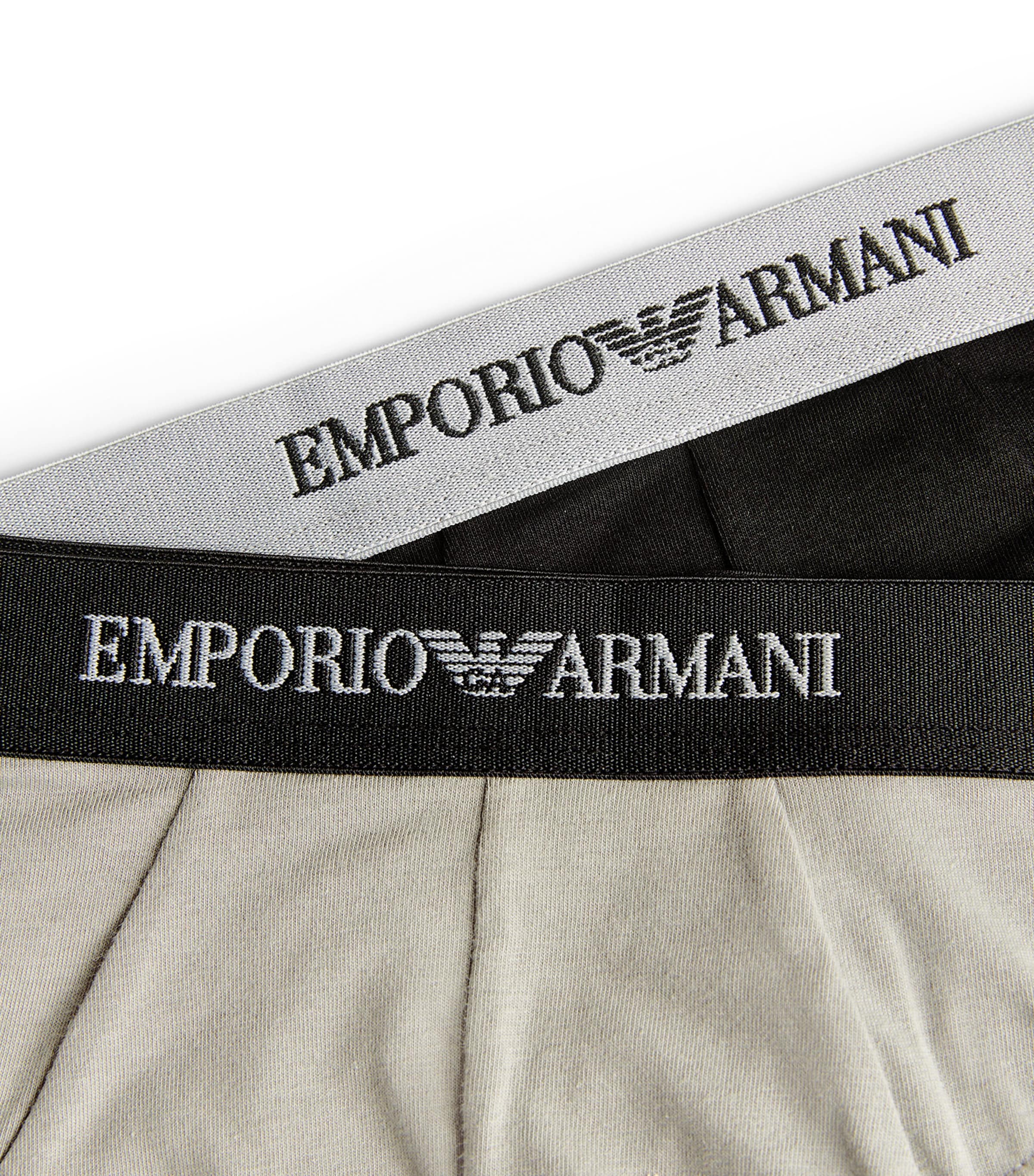 Stretch-Cotton Briefs (Pack of 2) 03320 BLK/GRY Image 5