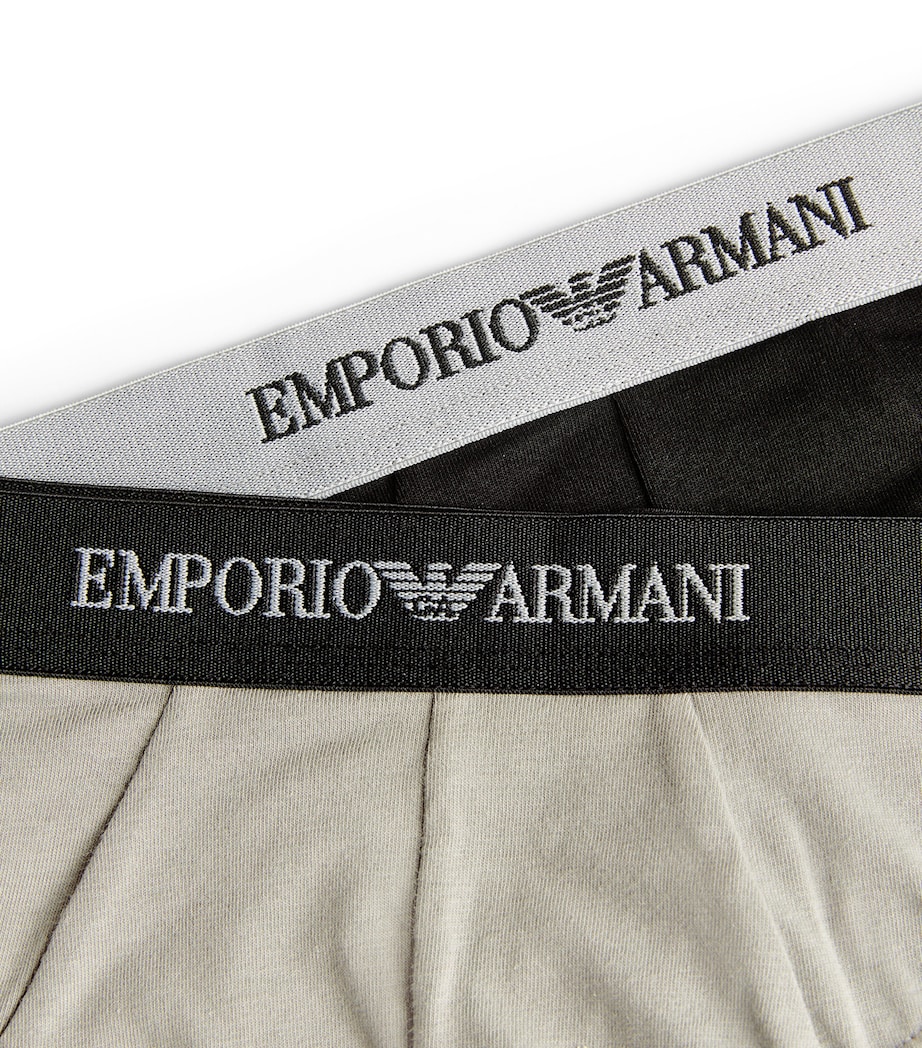 Stretch-Cotton Briefs (Pack of 2) 03320 BLK/GRY Image 5