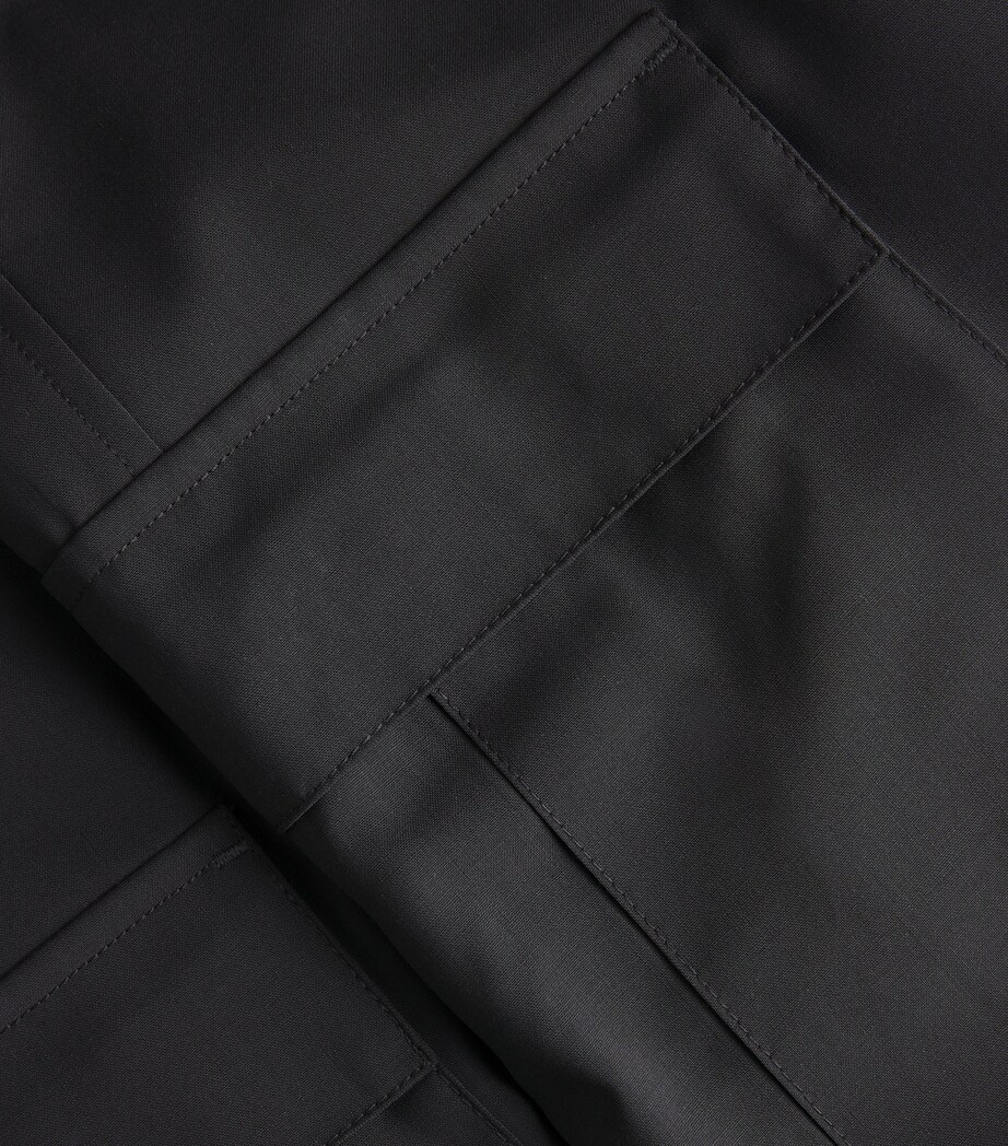Virgin Wool Cargo Trousers 580 PIOMBO Image 5