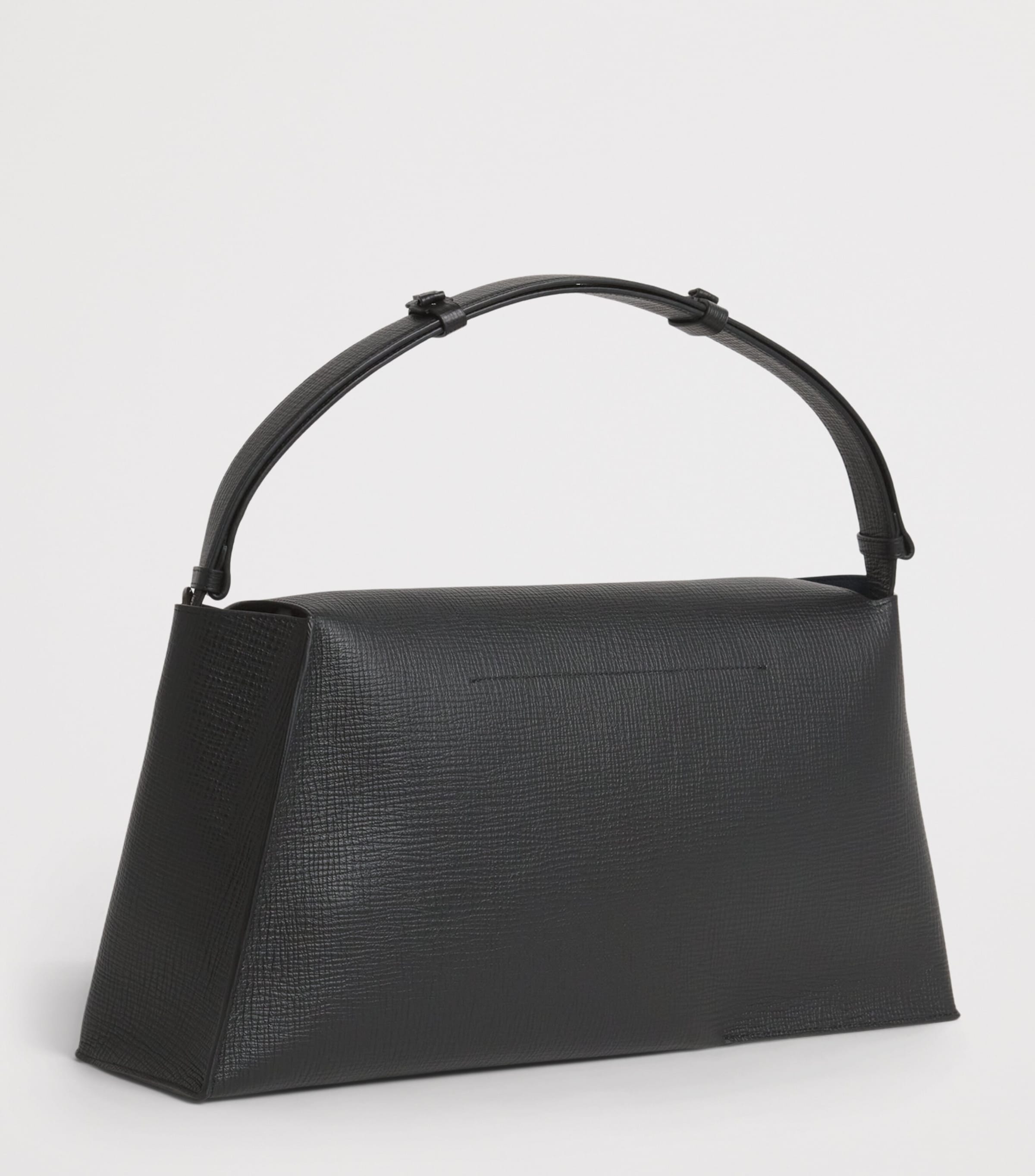 Studio Nicholson Black Shiboru Leather Shoulder Bag | Harrods US
