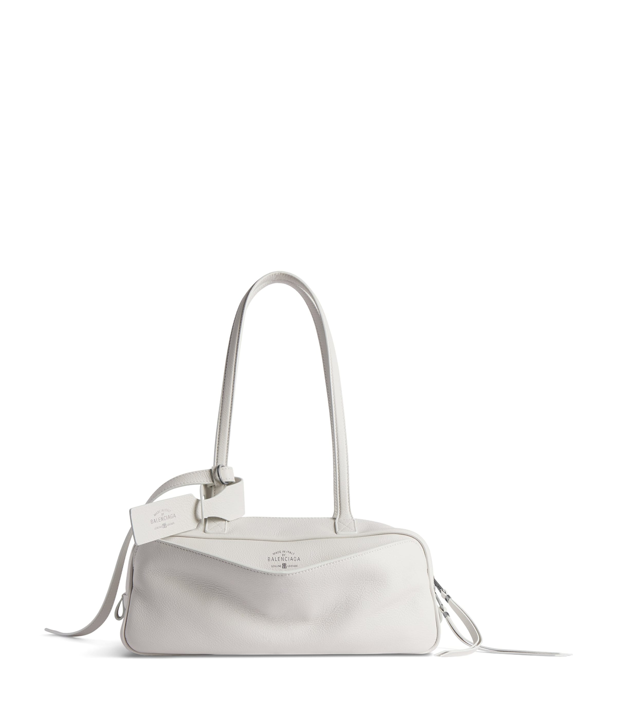 Balenciaga Small Leather Carrie Bowling Top-Handle Bag