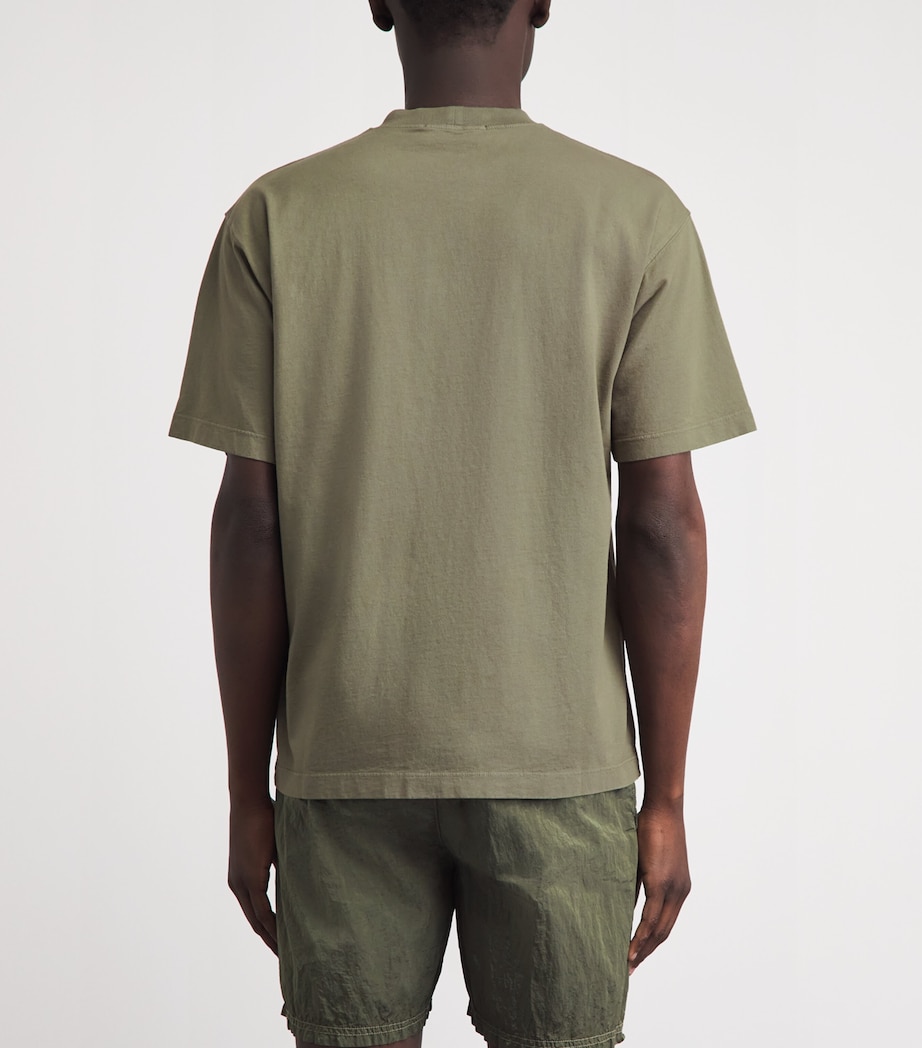 Stone Island Mens Organic Cotton Logo T-Shirt Image 5
