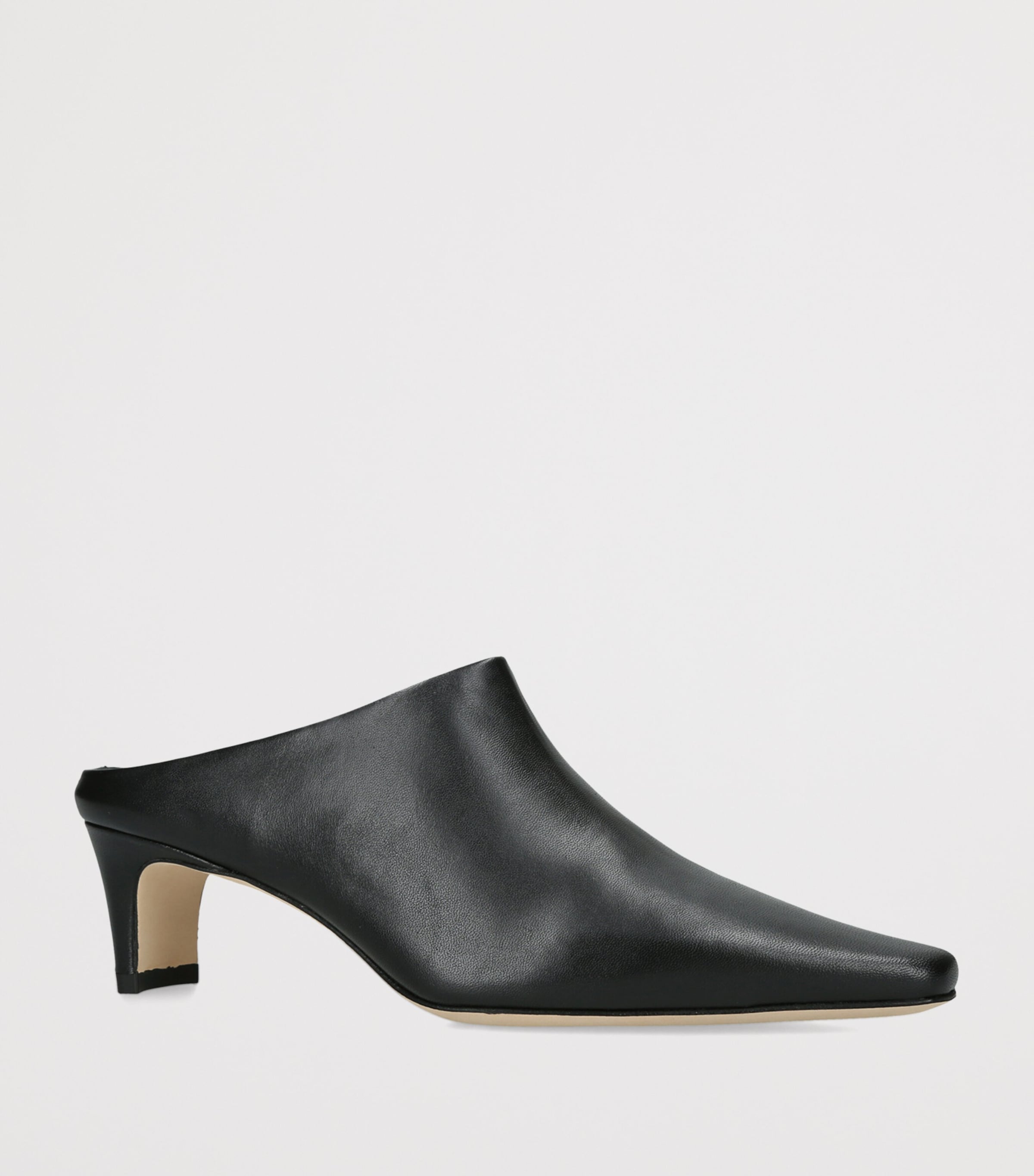 STAUD Leather Wally Mules 55 Black Image 2