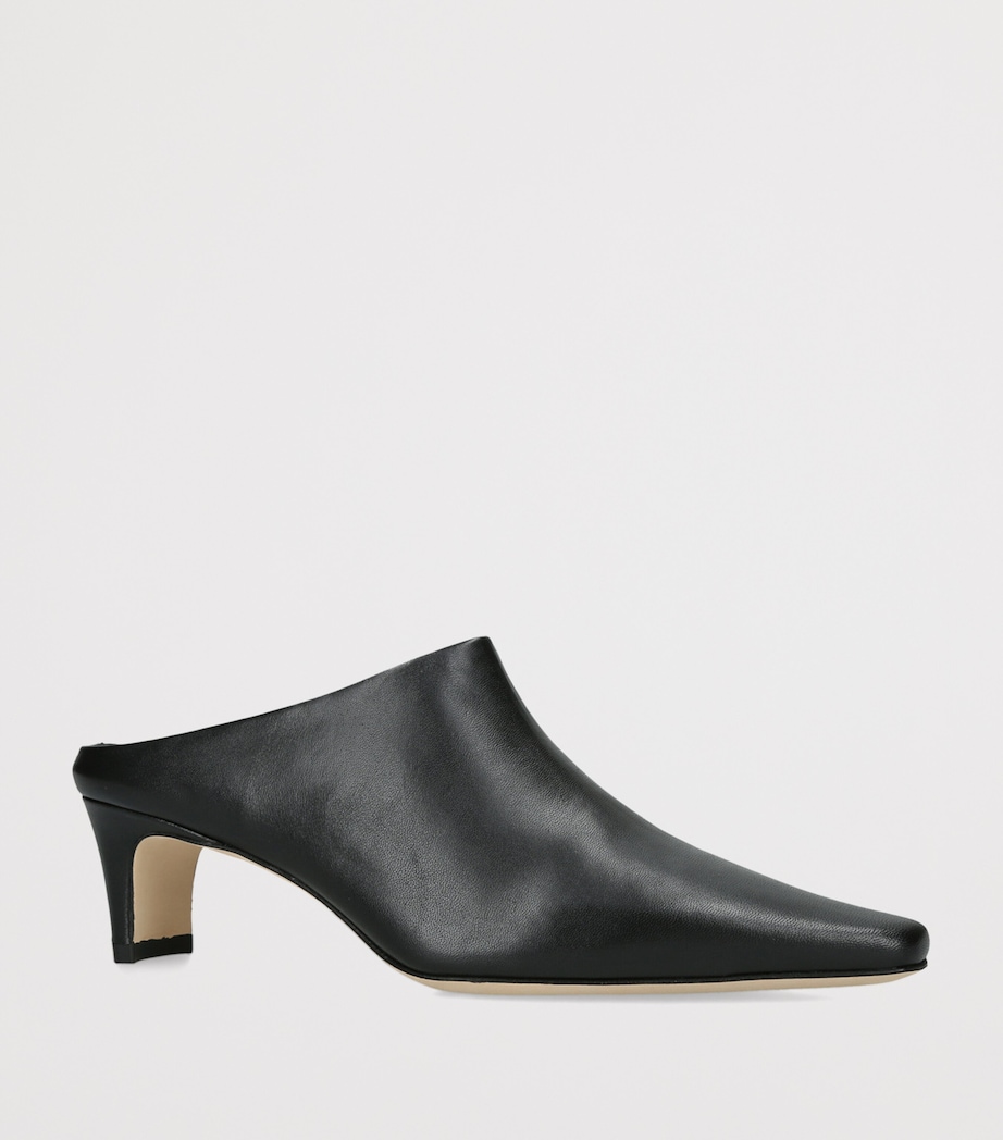 STAUD Leather Wally Mules 55 Black Image 2