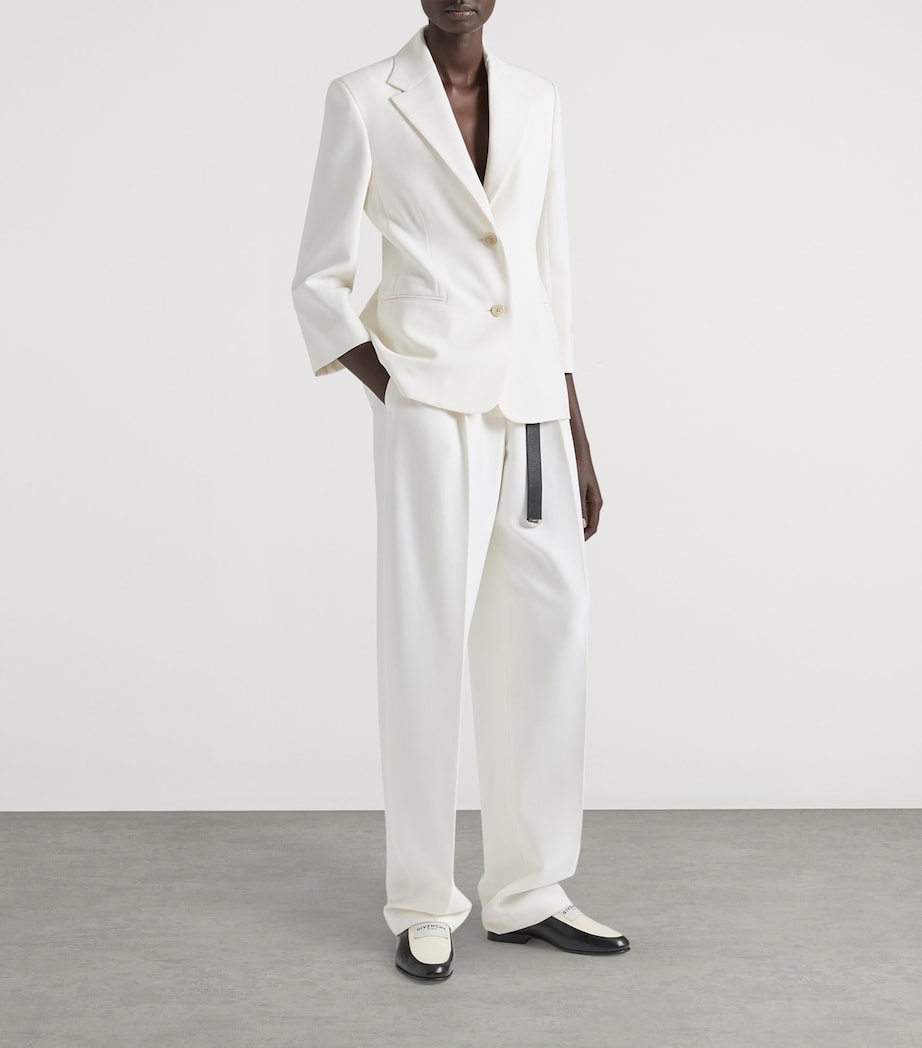 Wool Double-Buttoned Jacket IVORY Image 2