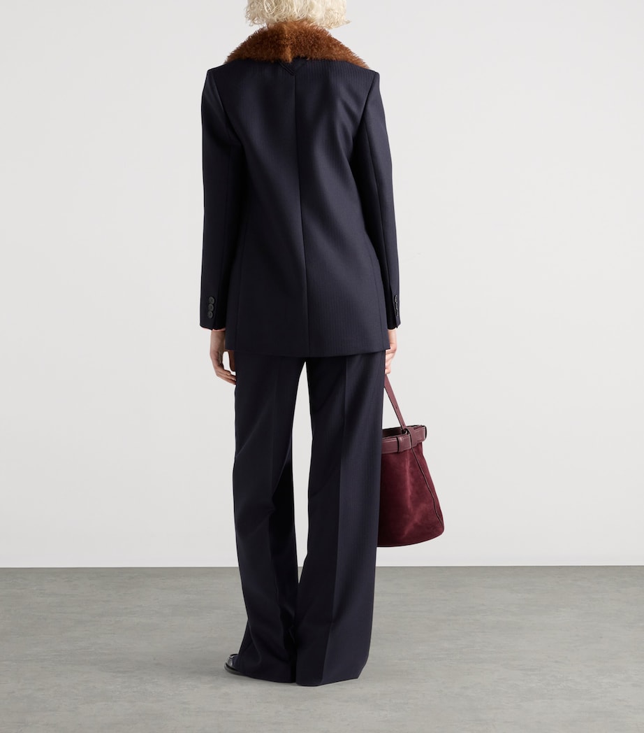 Wool Tailored Trousers F0008 Image 5