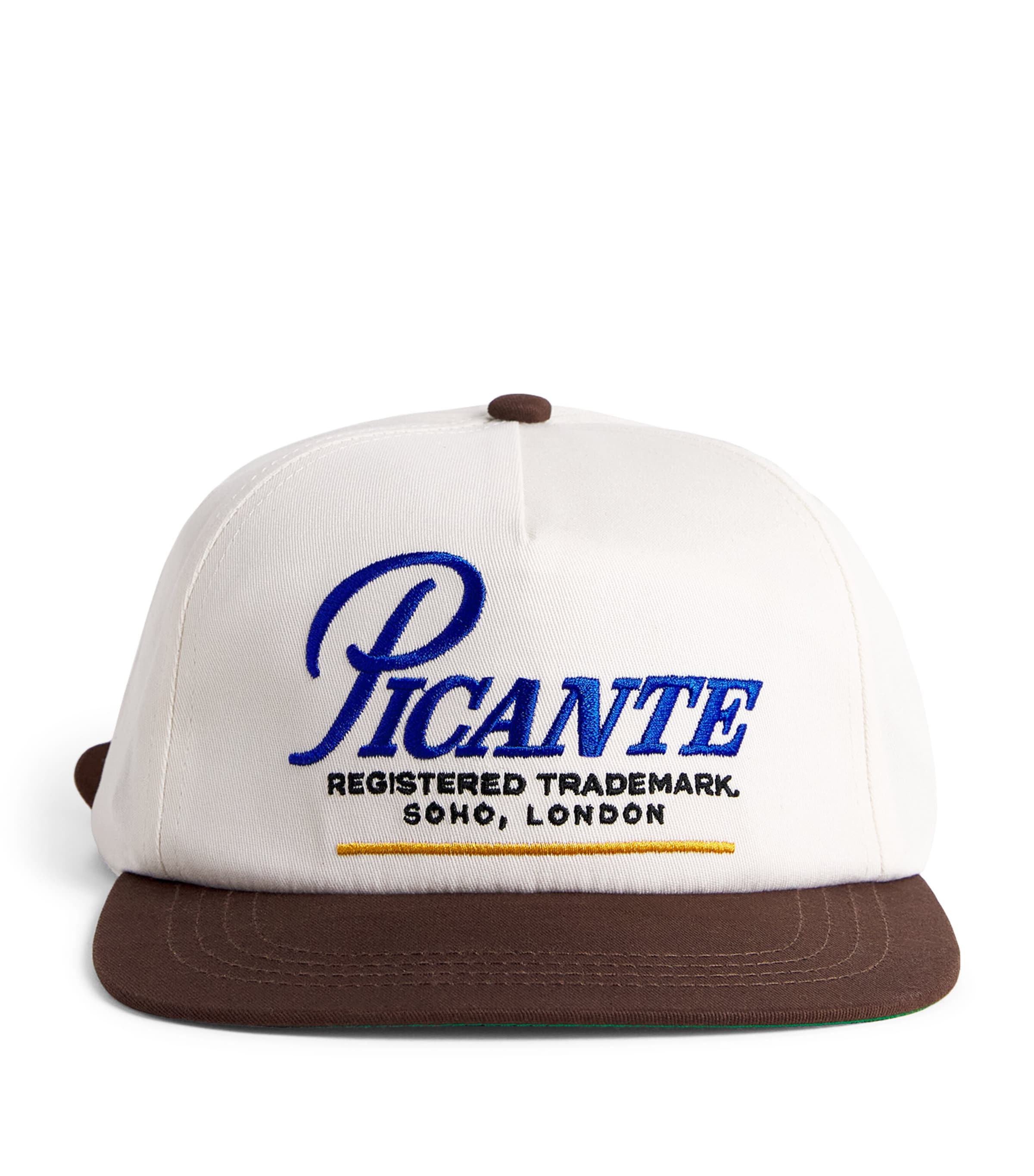Picante Record Crew Cap Ivory / Brown Image 1