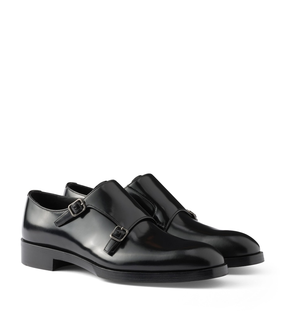 Prada Leather Double Monk Shoes Image 1