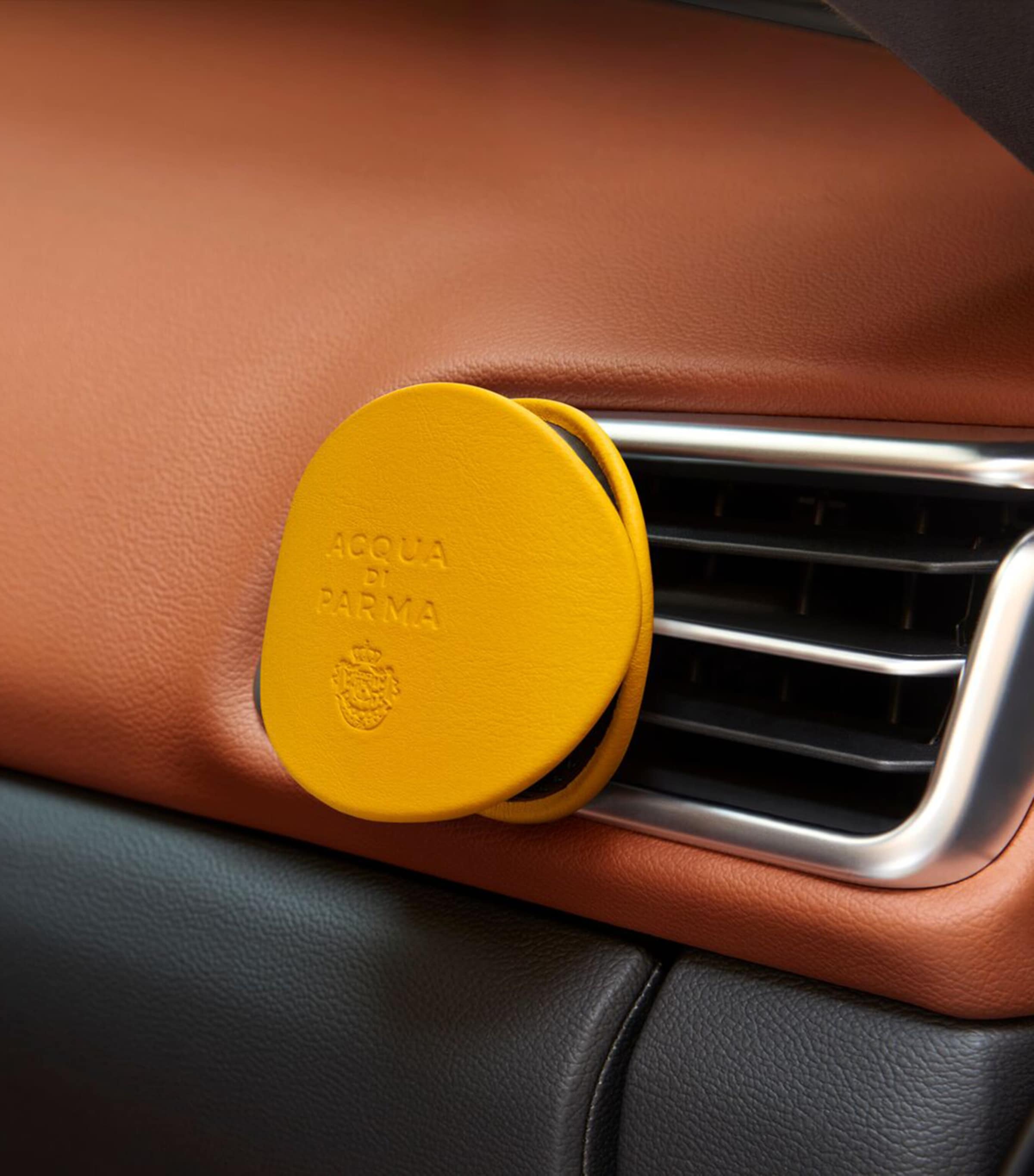 Leather Car Diffuser YELLOW Image 4