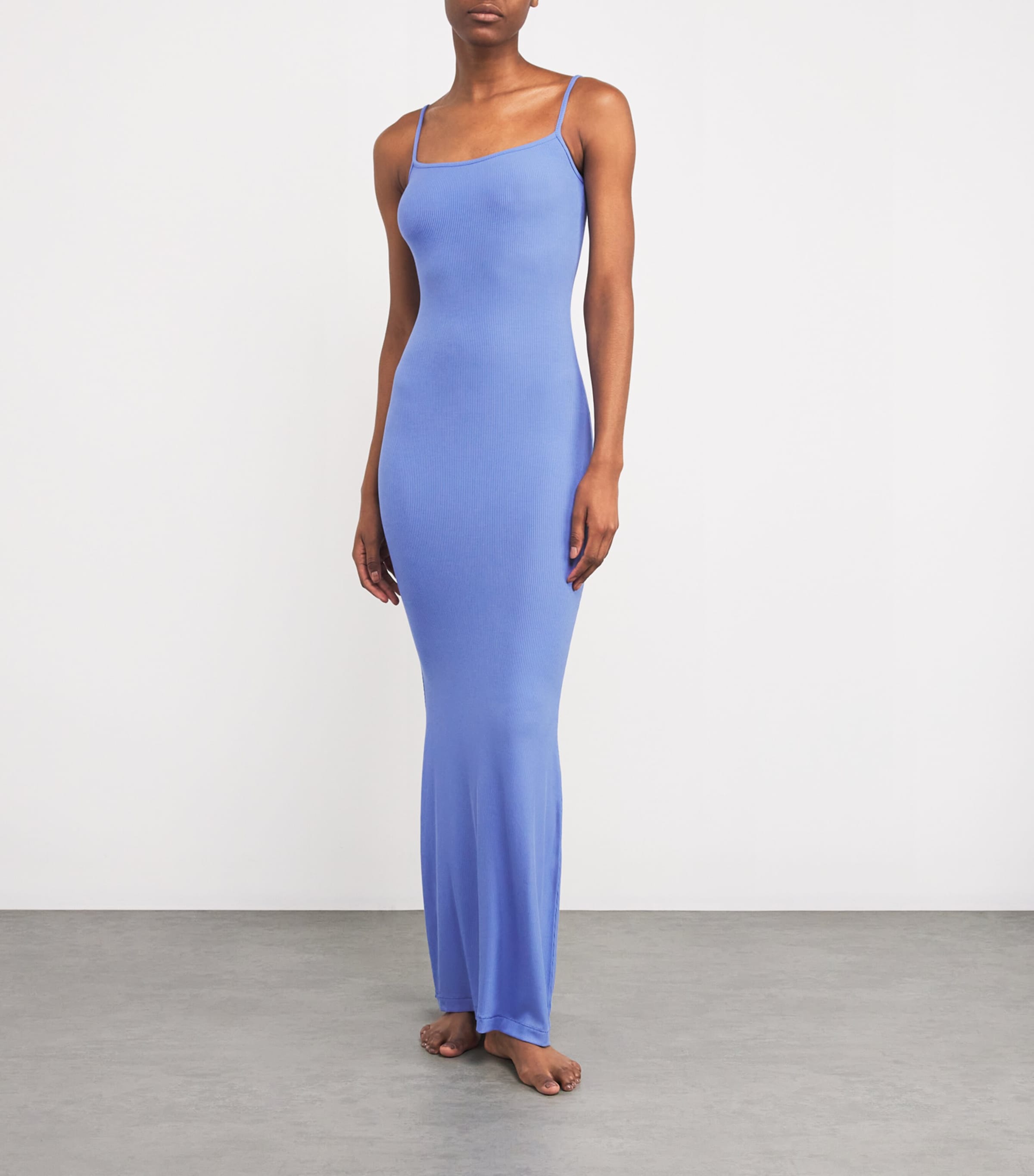 Skims Soft Lounge Long Slip Dress | Harrods UK