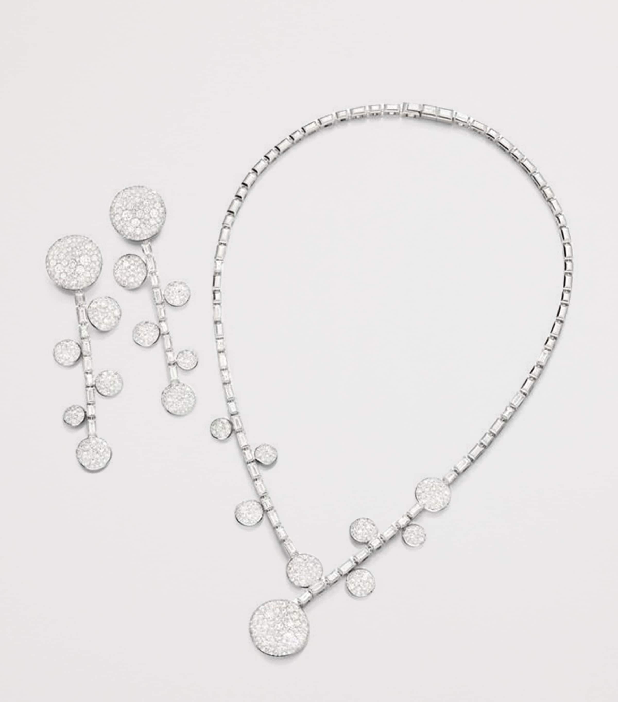 White Gold and Diamond Sabbia Earrings DB000 Image 2