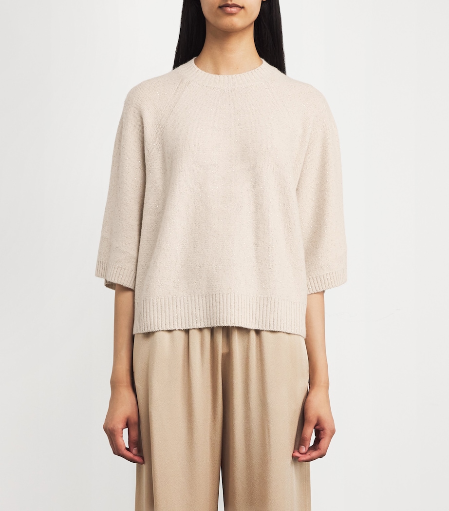 Knitted Sequin Top 0158 CORDA Image 3