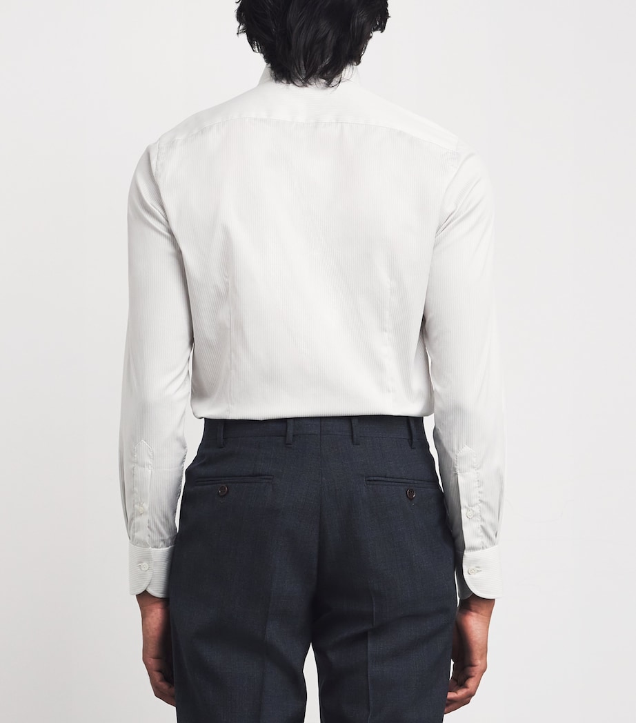 Cotton Stripe Shirt GREY STRIPE Image 4